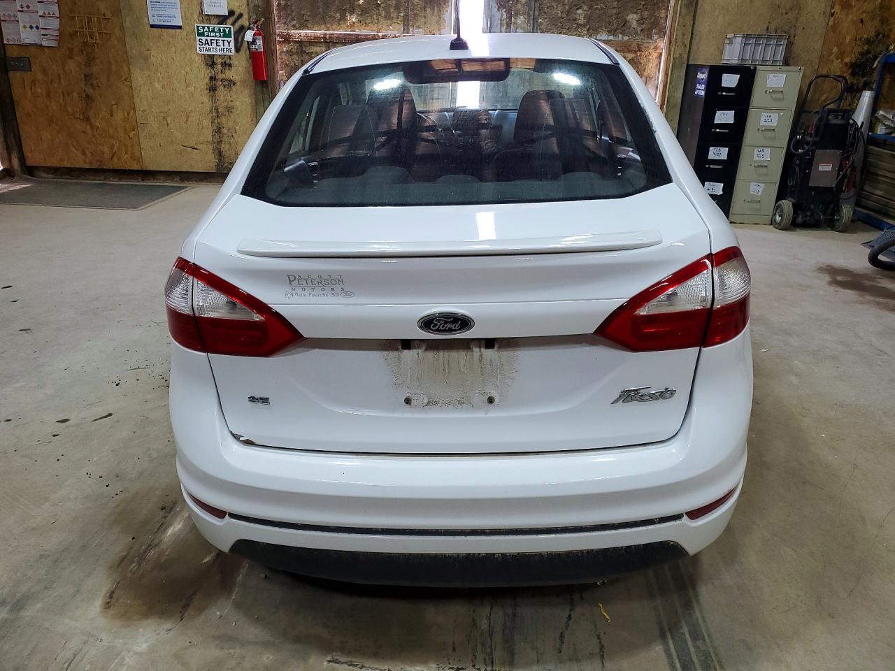 2015 Ford Fiesta Se White vin: 3FADP4BJ0FM176021