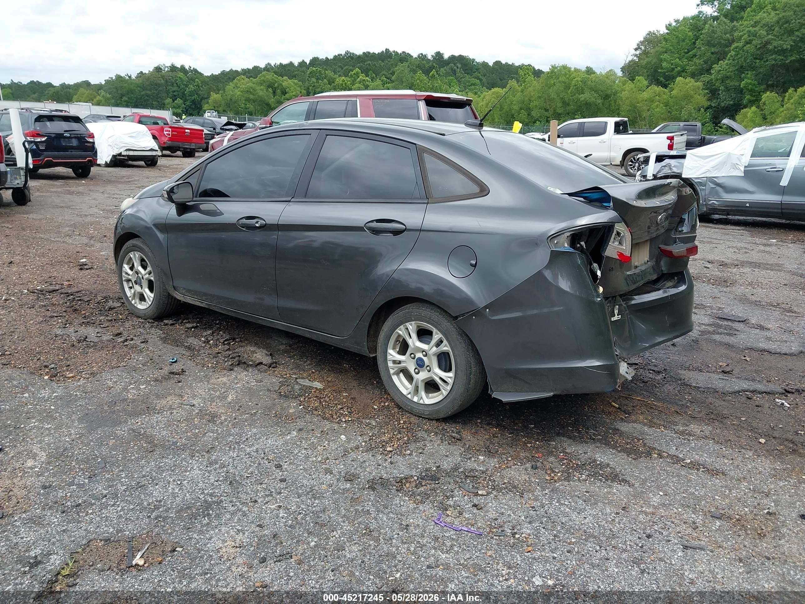 2015 Ford Fiesta Se Gray vin: 3FADP4BJ0FM202777
