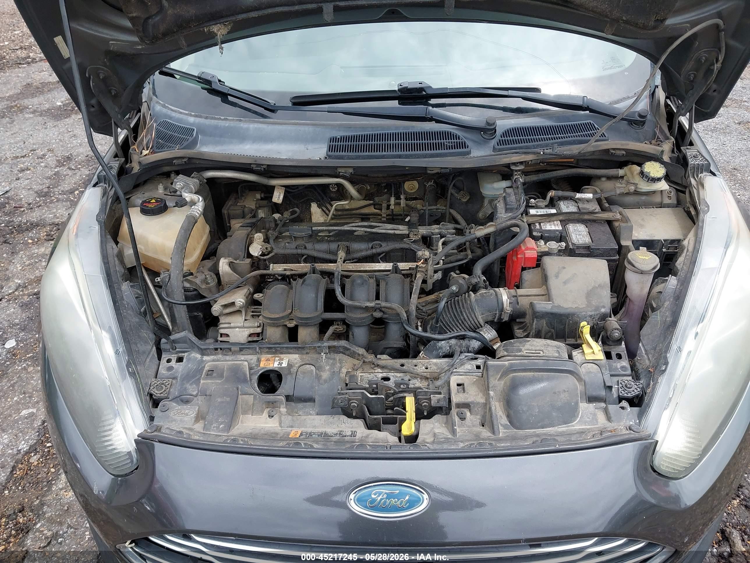 2015 Ford Fiesta Se Gray vin: 3FADP4BJ0FM202777