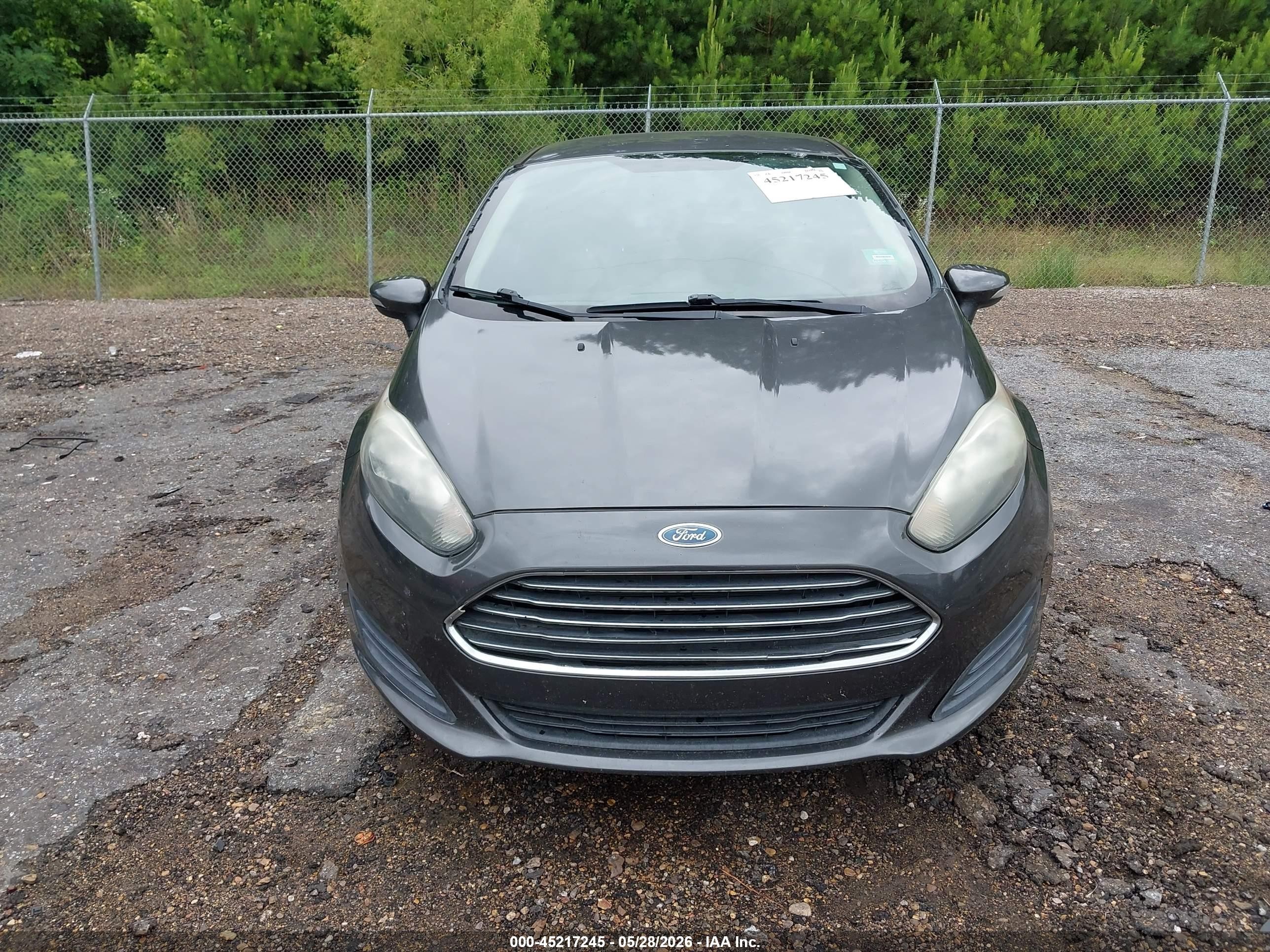 2015 Ford Fiesta Se Gray vin: 3FADP4BJ0FM202777