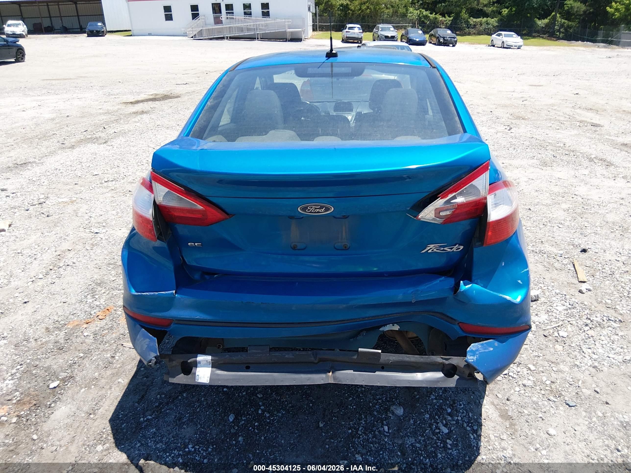 2015 Ford Fiesta Se Blue vin: 3FADP4BJ0FM219739