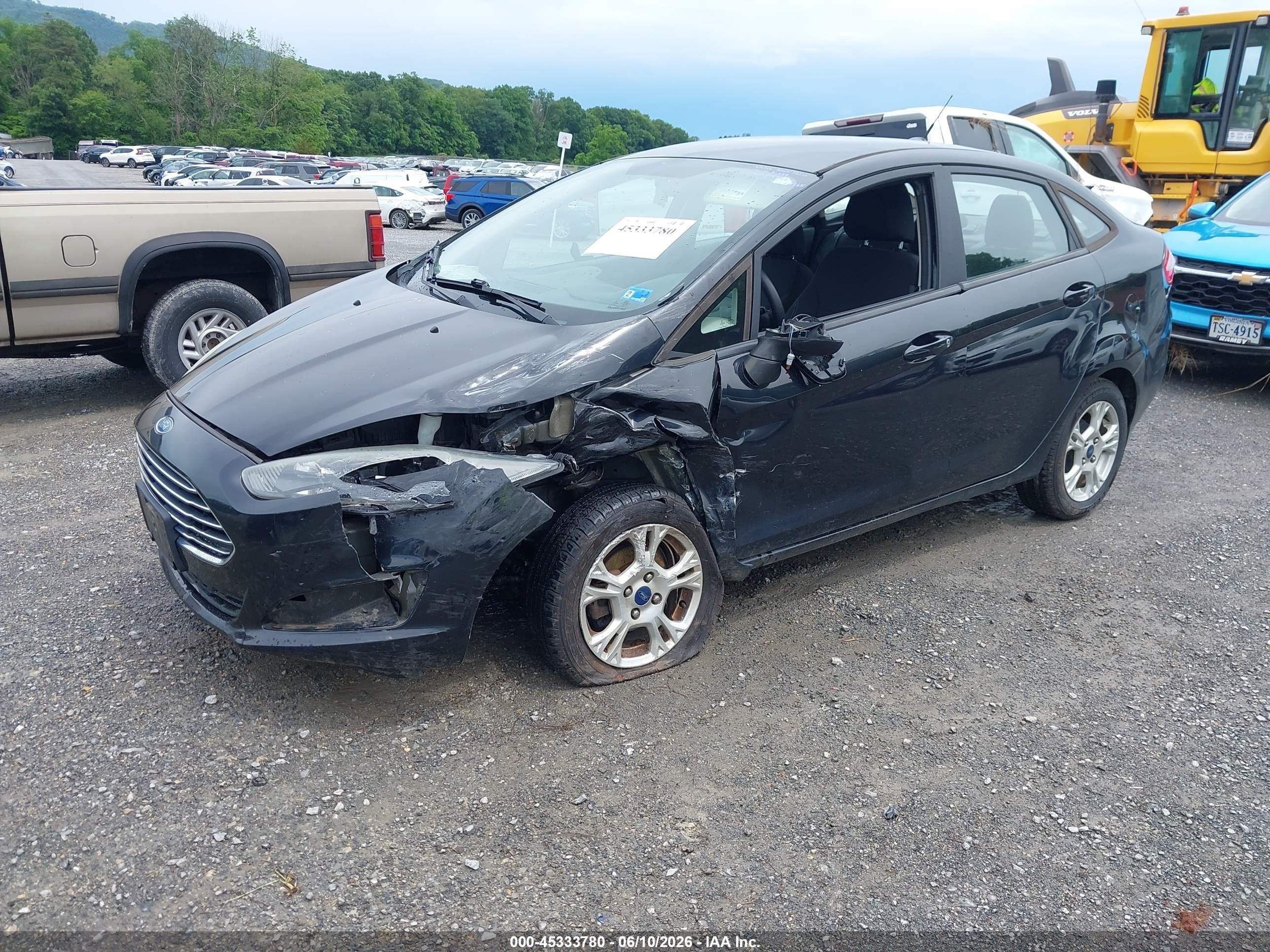 2015 Ford Fiesta Se Black vin: 3FADP4BJ0FM219756