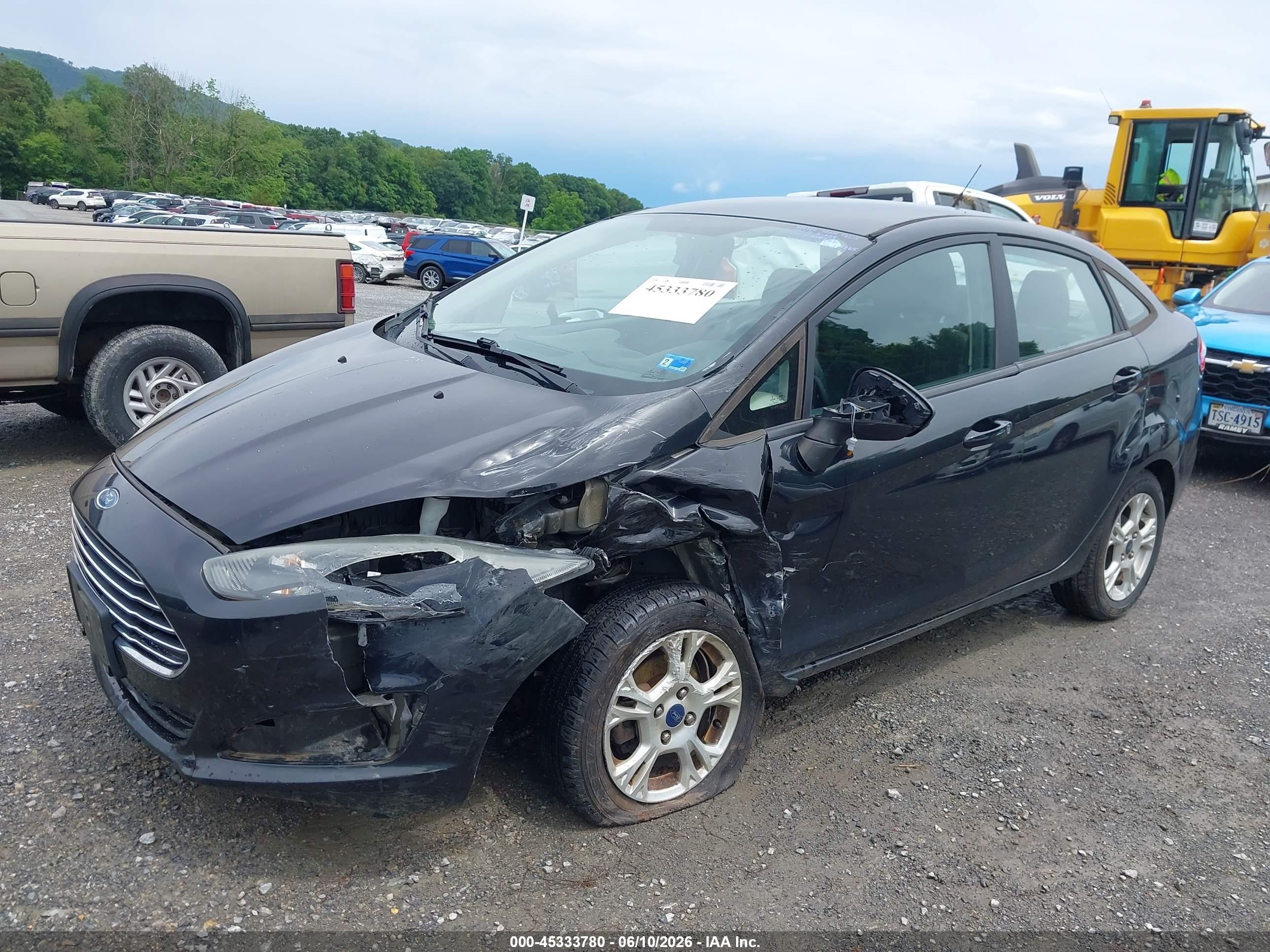 2015 Ford Fiesta Se Black vin: 3FADP4BJ0FM219756