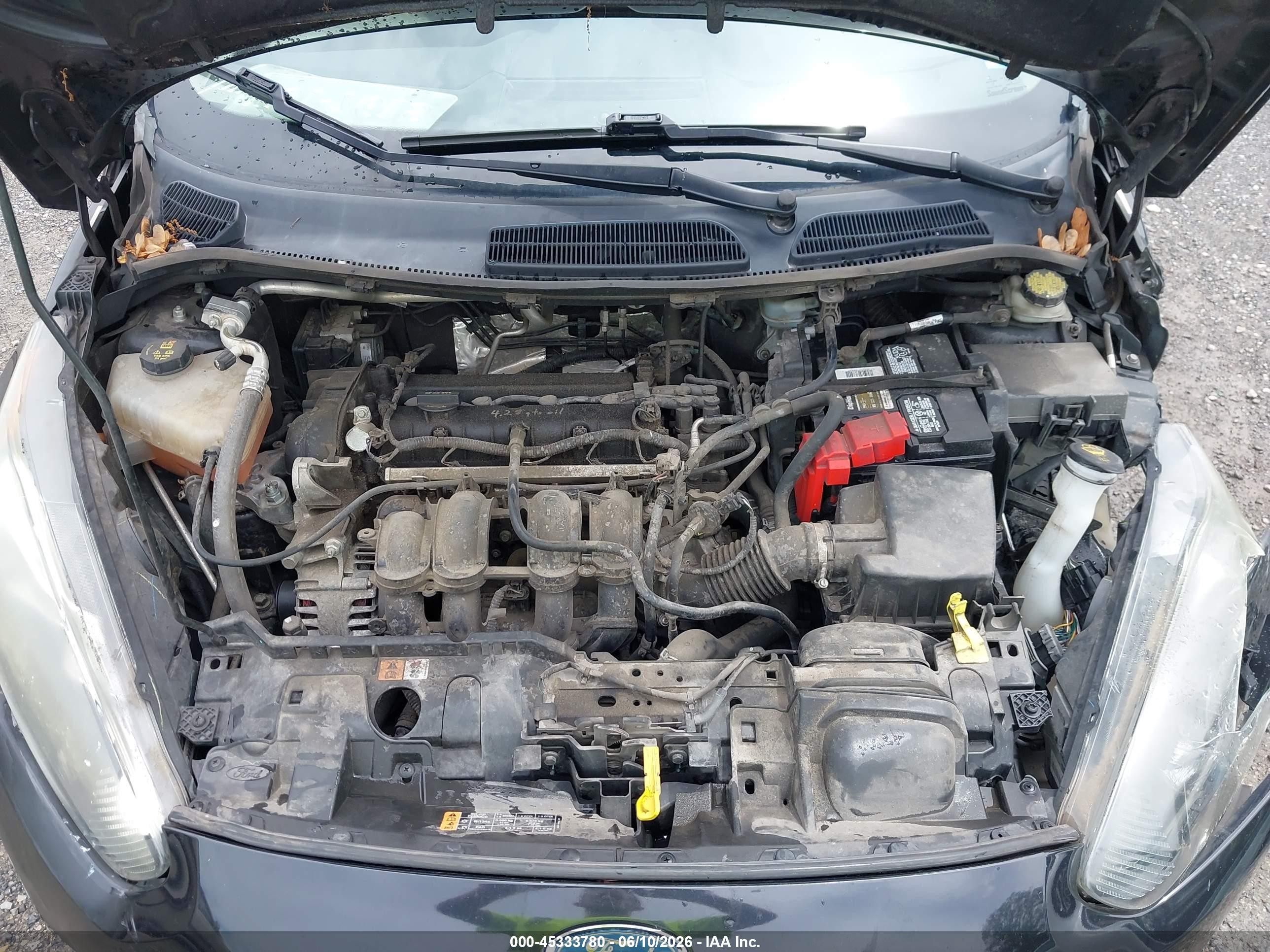 2015 Ford Fiesta Se Black vin: 3FADP4BJ0FM219756