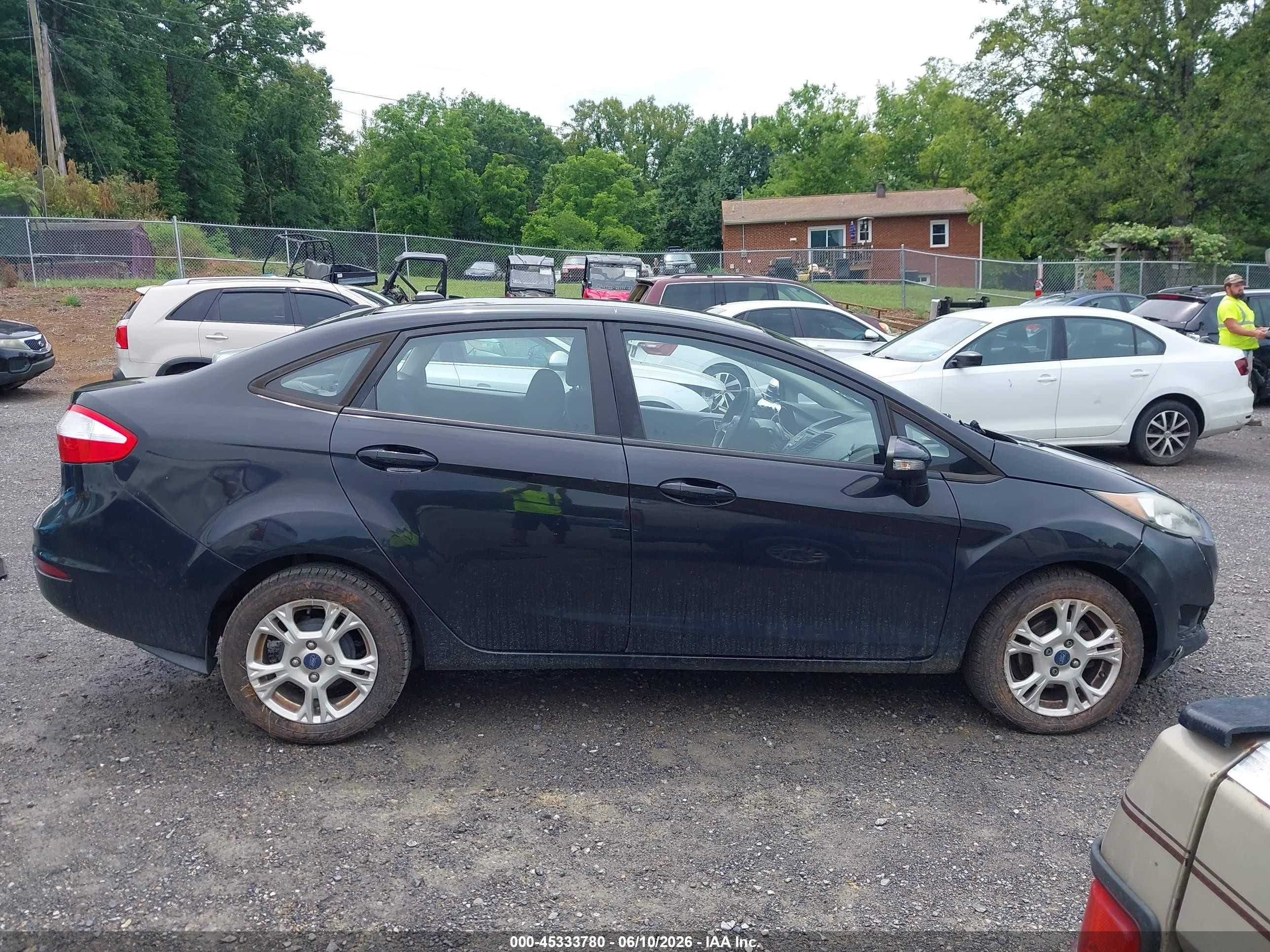 2015 Ford Fiesta Se Black vin: 3FADP4BJ0FM219756
