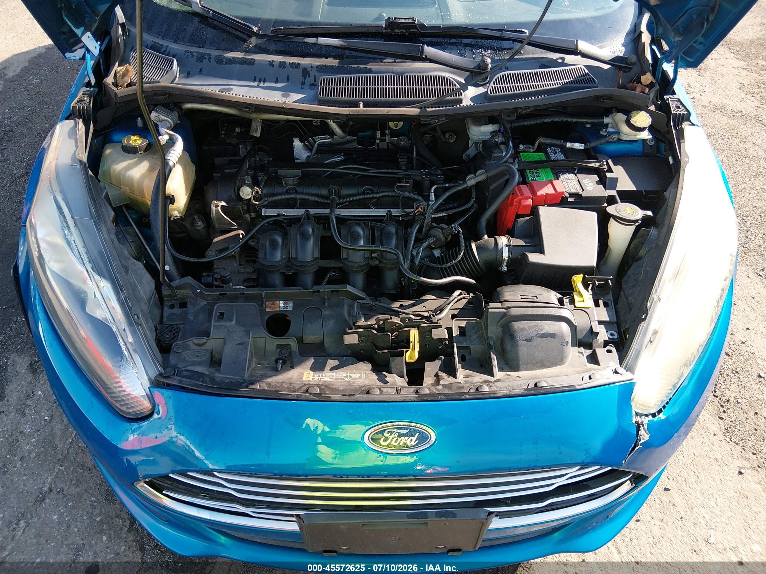 2015 Ford Fiesta Se Blue vin: 3FADP4BJ0FM219790