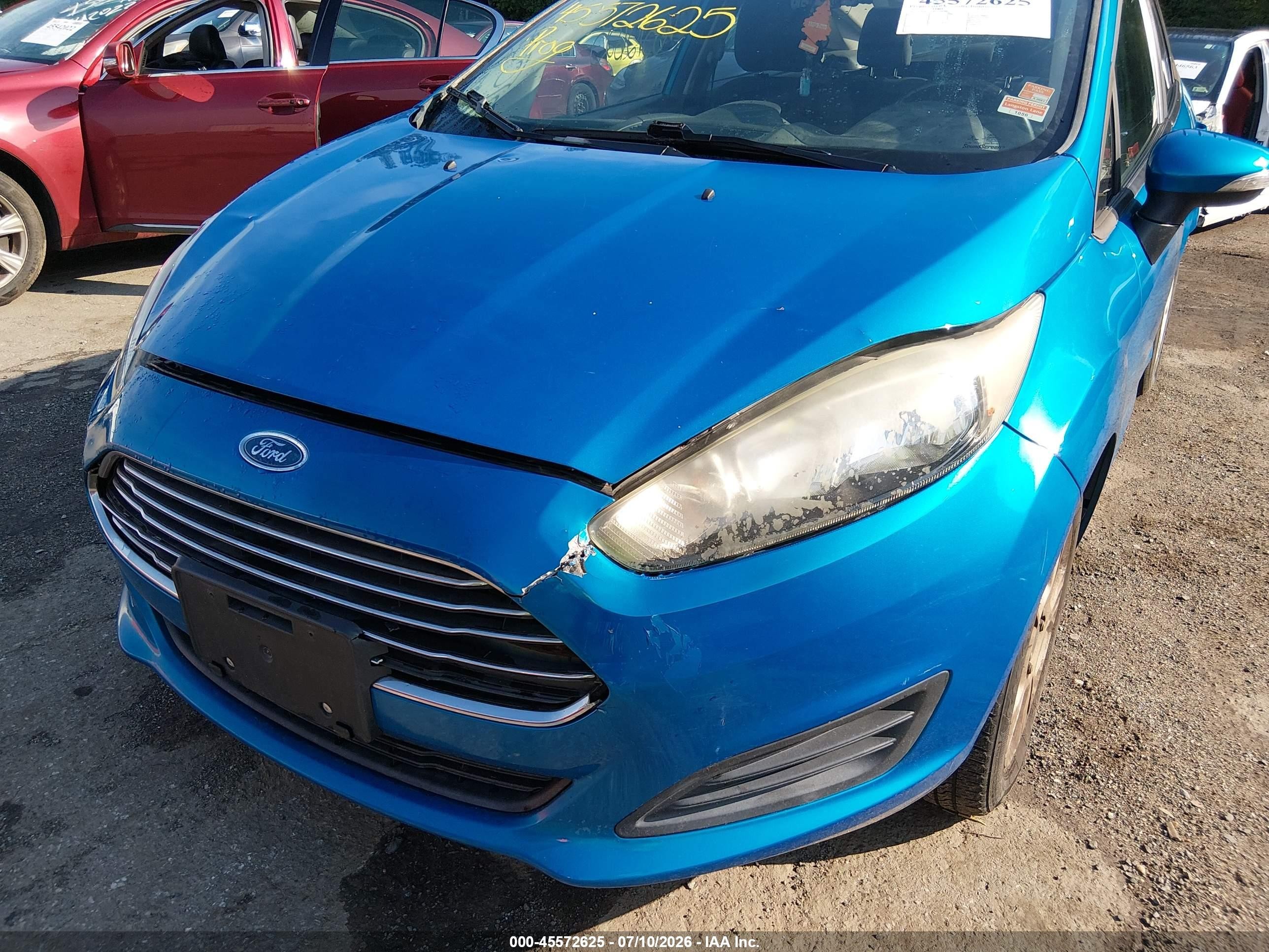 2015 Ford Fiesta Se Blue vin: 3FADP4BJ0FM219790