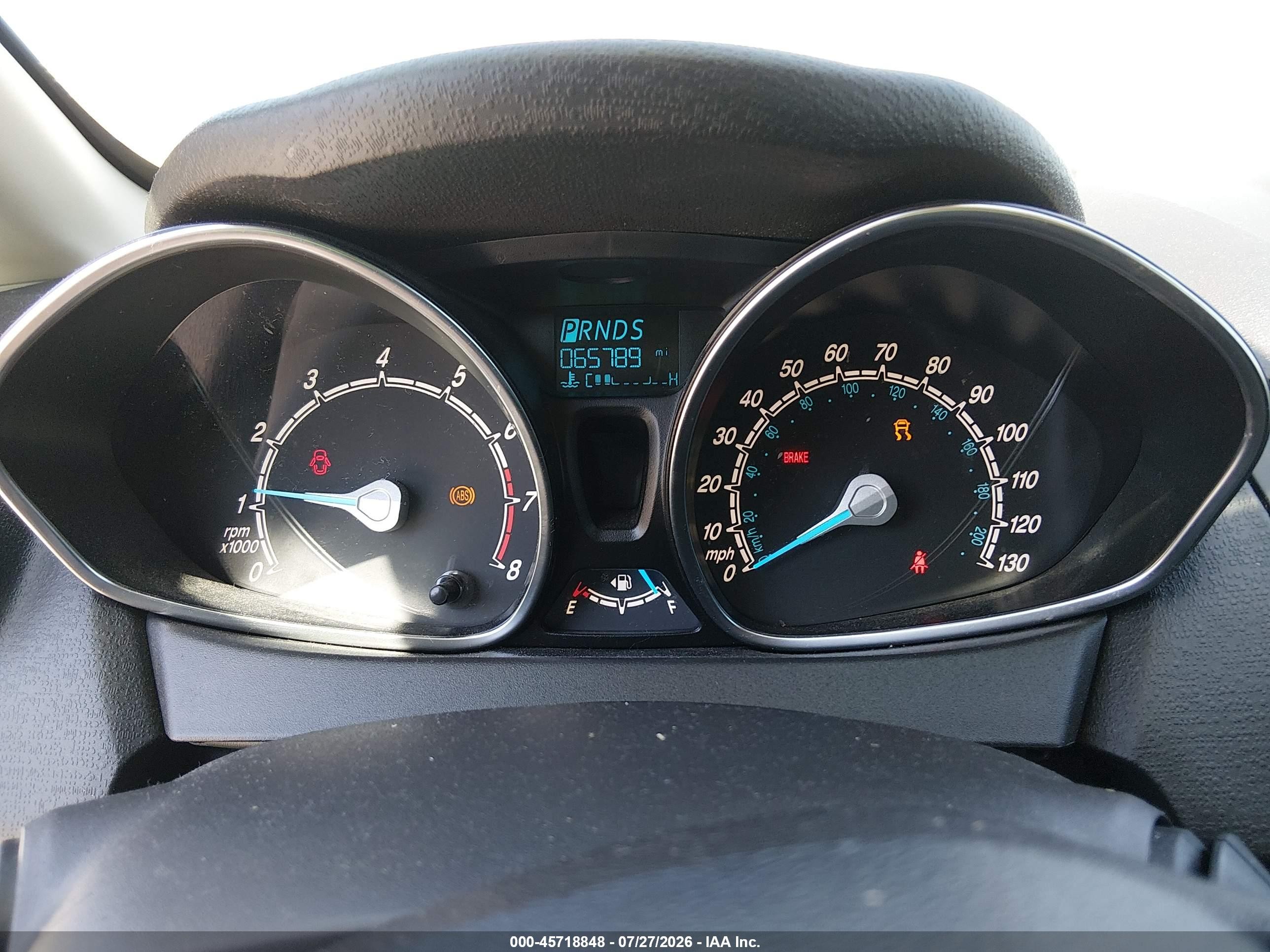 2019 Ford Fiesta Se Gray vin: 3FADP4BJ0KM157981