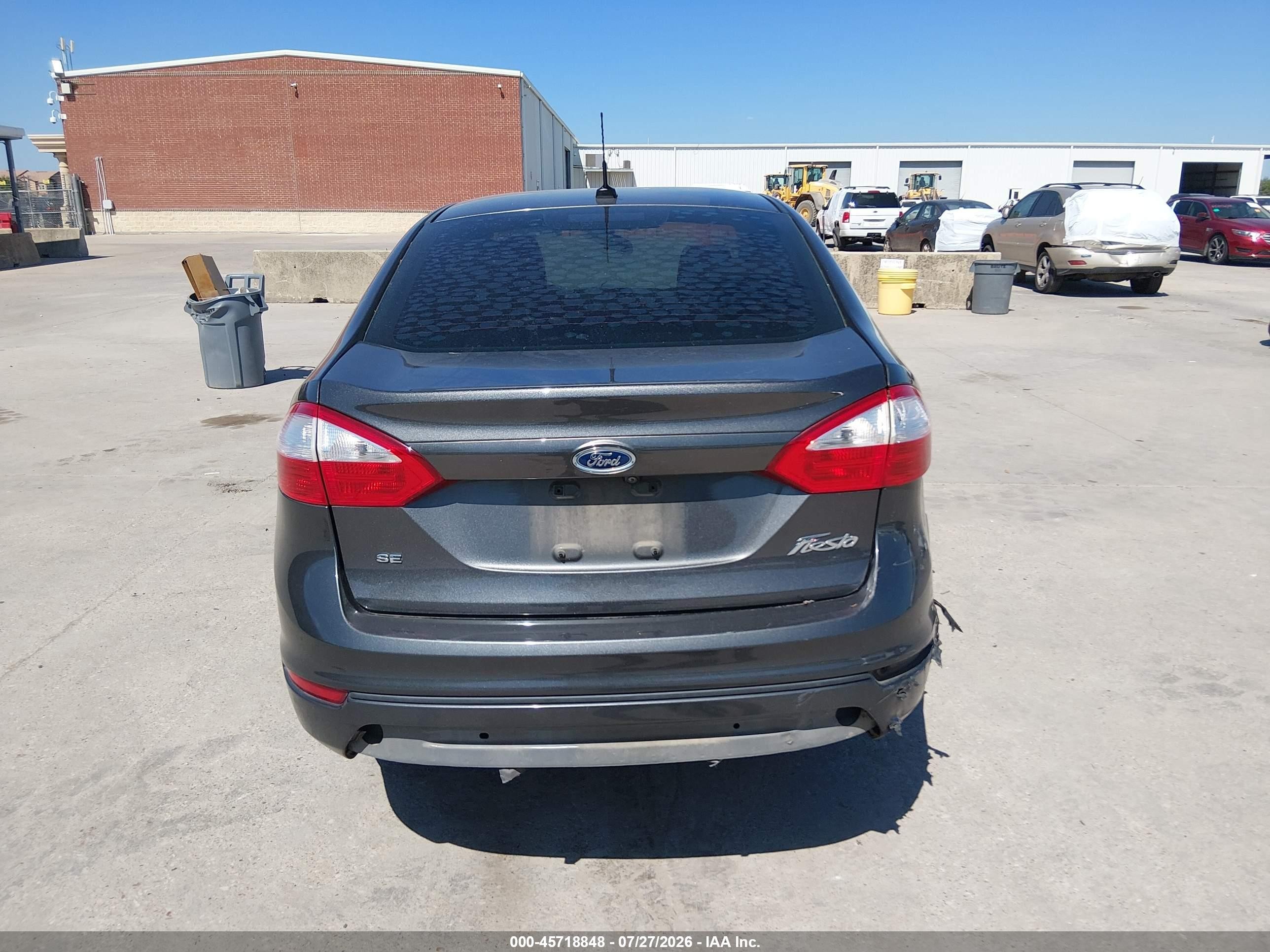 2019 Ford Fiesta Se Gray vin: 3FADP4BJ0KM157981