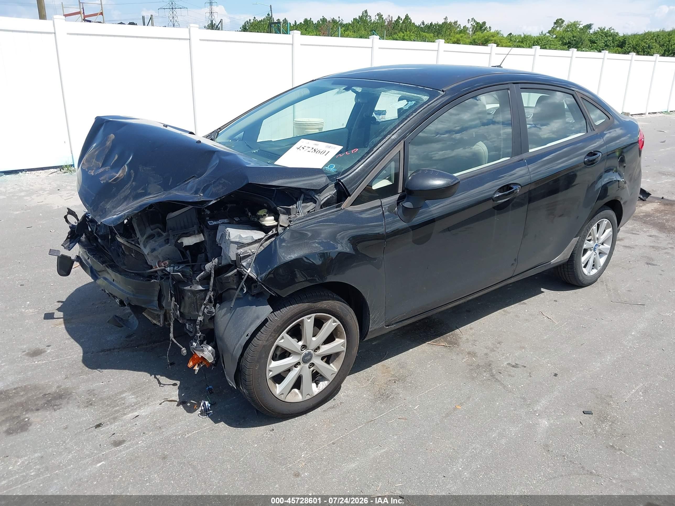 2011 Ford Fiesta Se Black vin: 3FADP4BJ1BM111155
