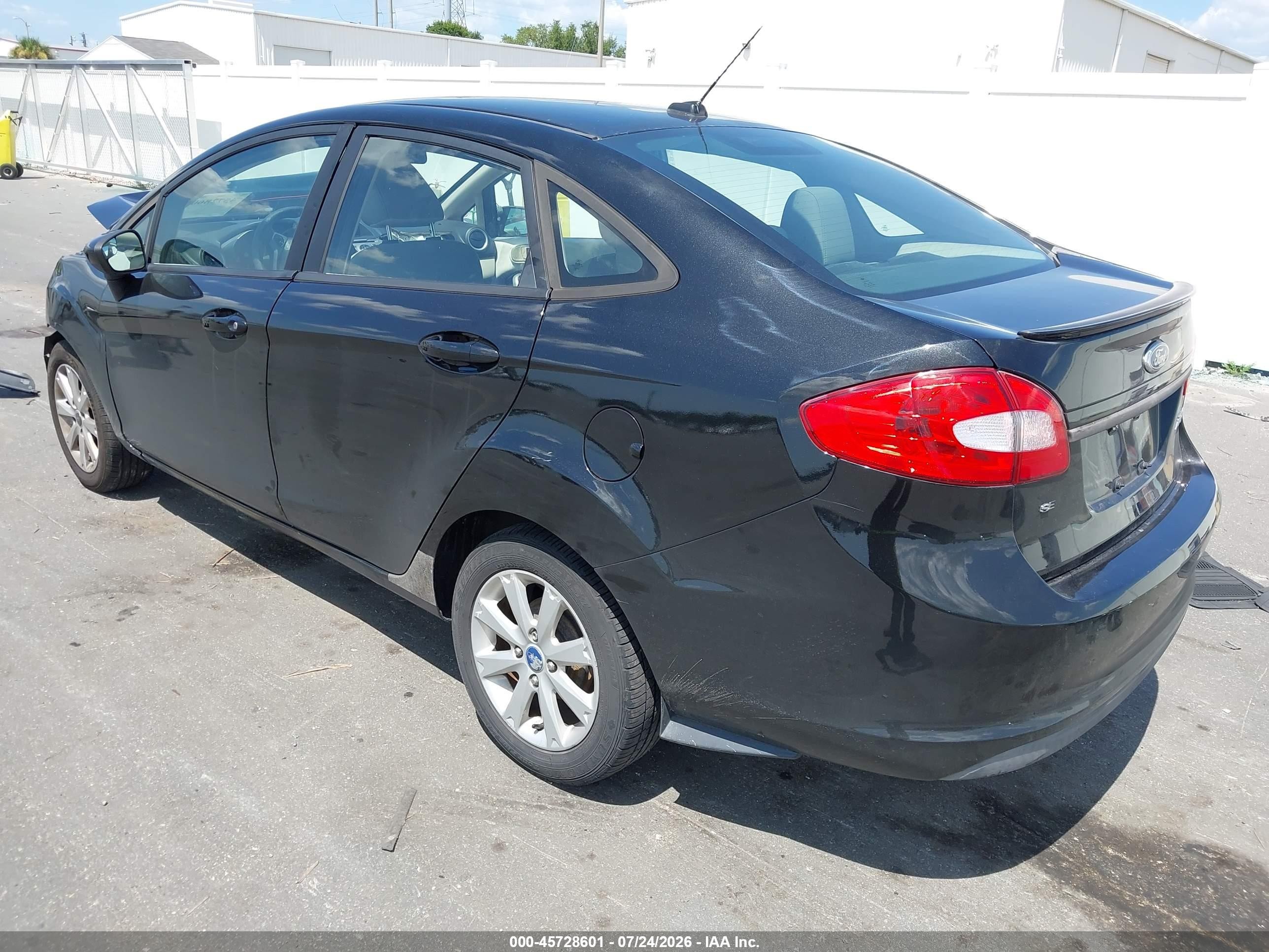 2011 Ford Fiesta Se Black vin: 3FADP4BJ1BM111155