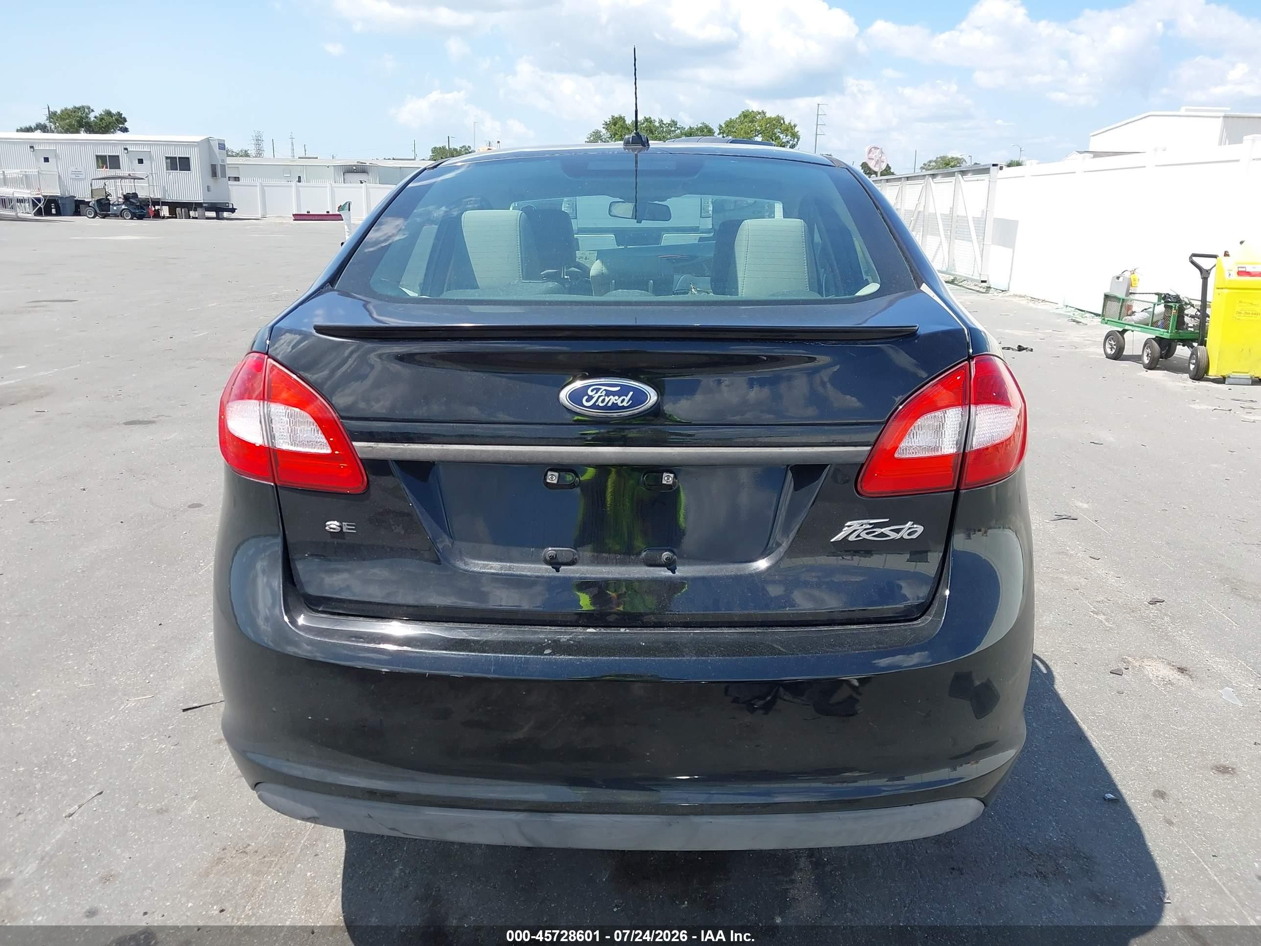 2011 Ford Fiesta Se Black vin: 3FADP4BJ1BM111155