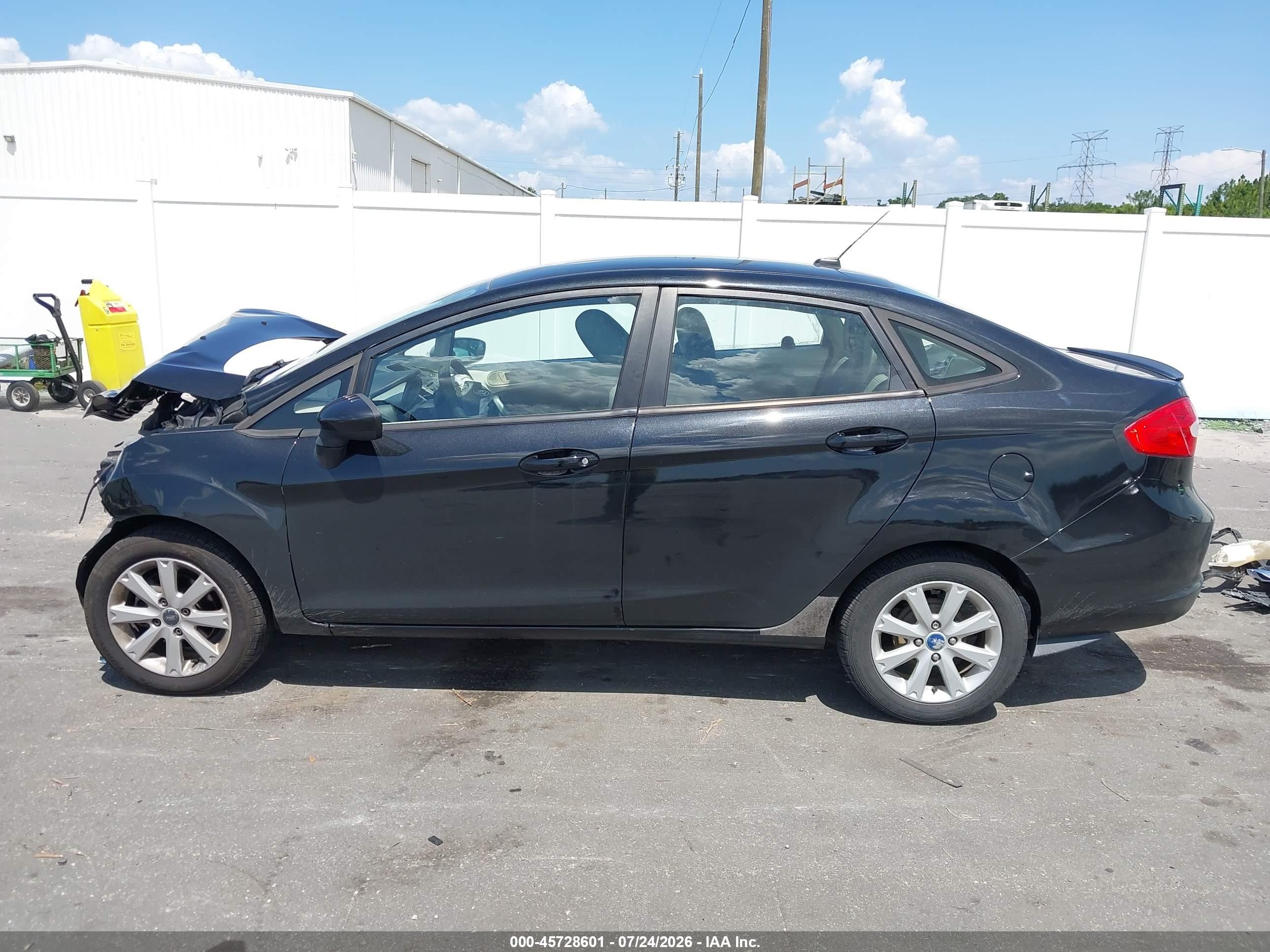 2011 Ford Fiesta Se Black vin: 3FADP4BJ1BM111155