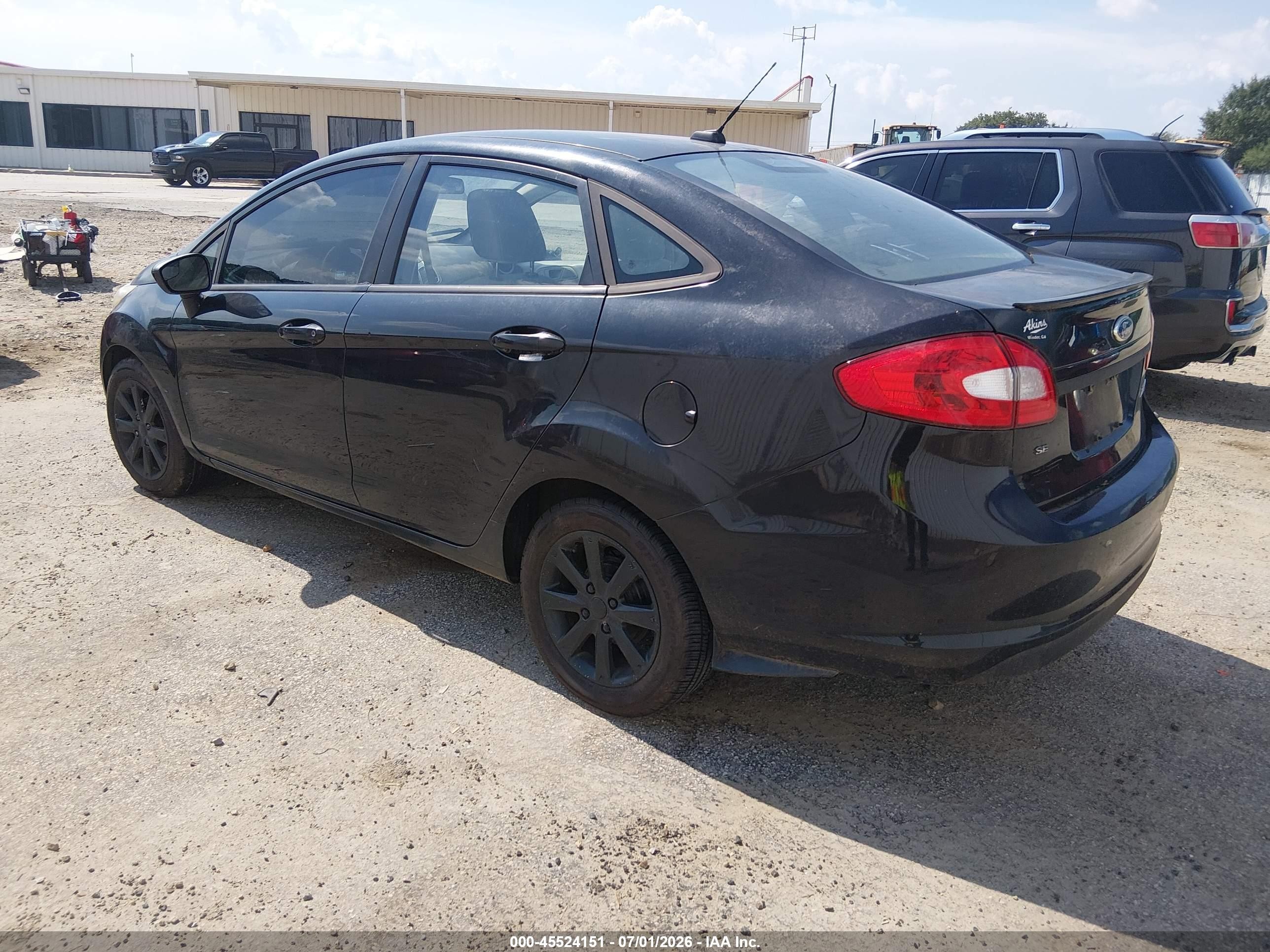 2011 Ford Fiesta Se Black vin: 3FADP4BJ1BM170366
