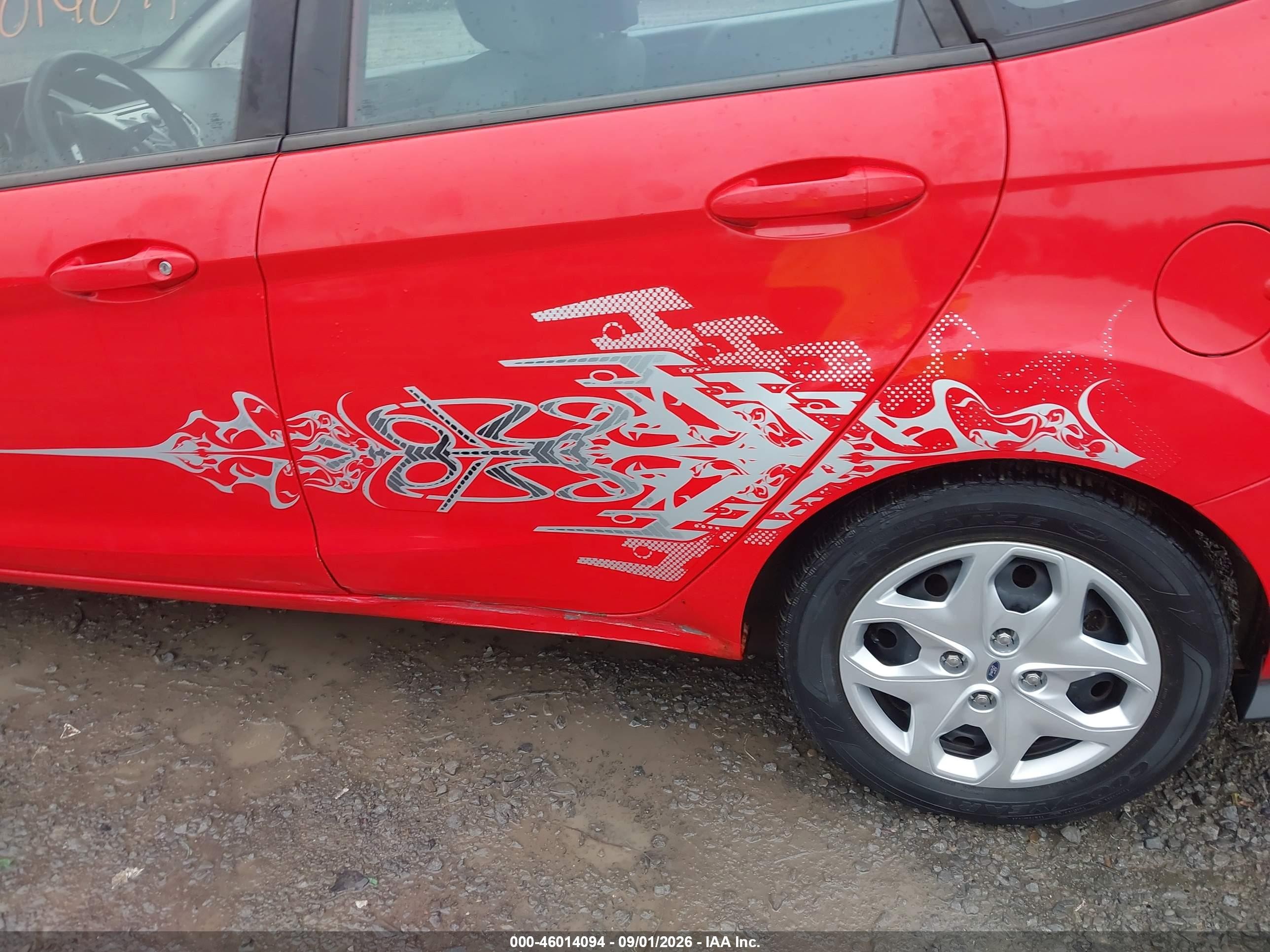 2012 Ford Fiesta Se Красный vin: 3FADP4BJ1CM110461