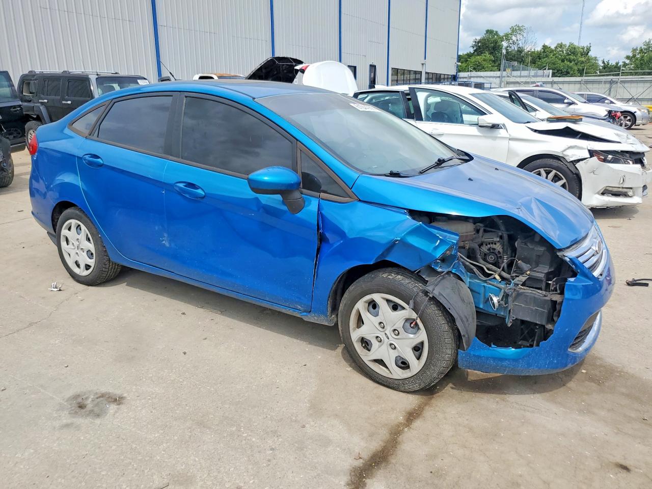 2012 Ford Fiesta Se Blue vin: 3FADP4BJ1CM125591