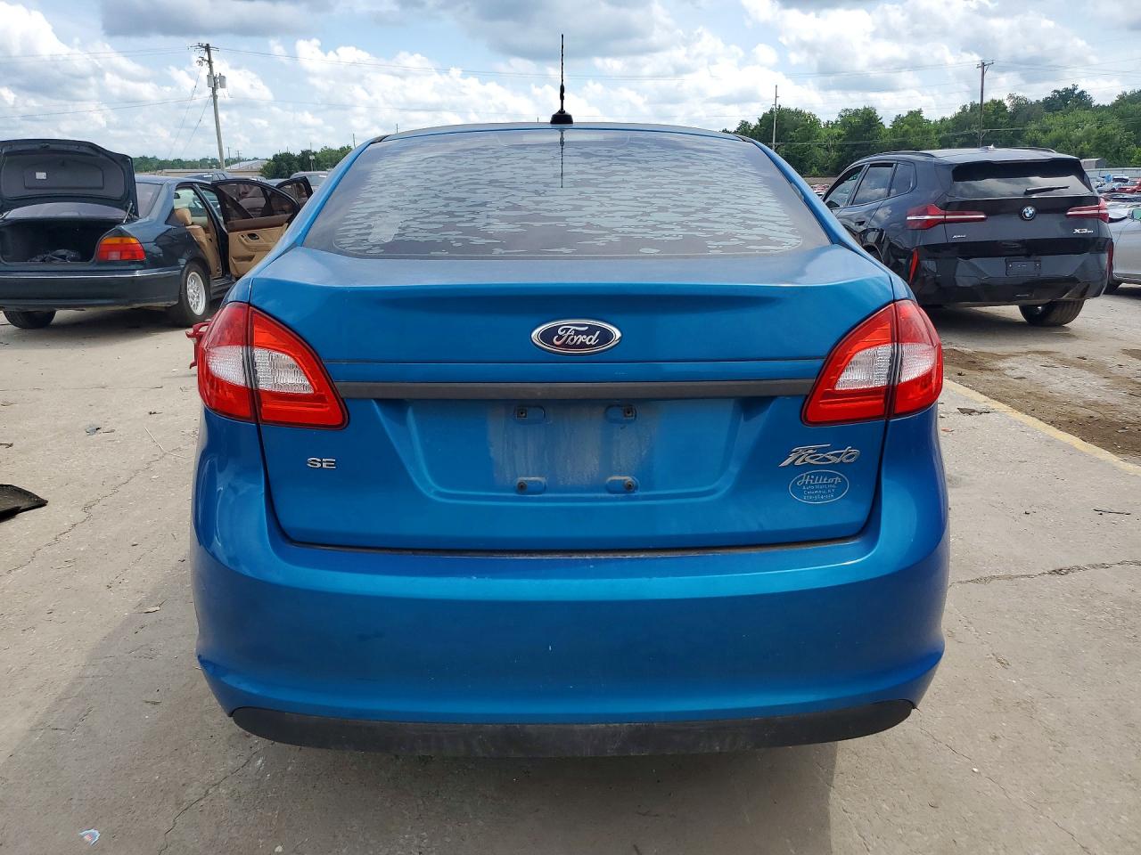 2012 Ford Fiesta Se Blue vin: 3FADP4BJ1CM125591