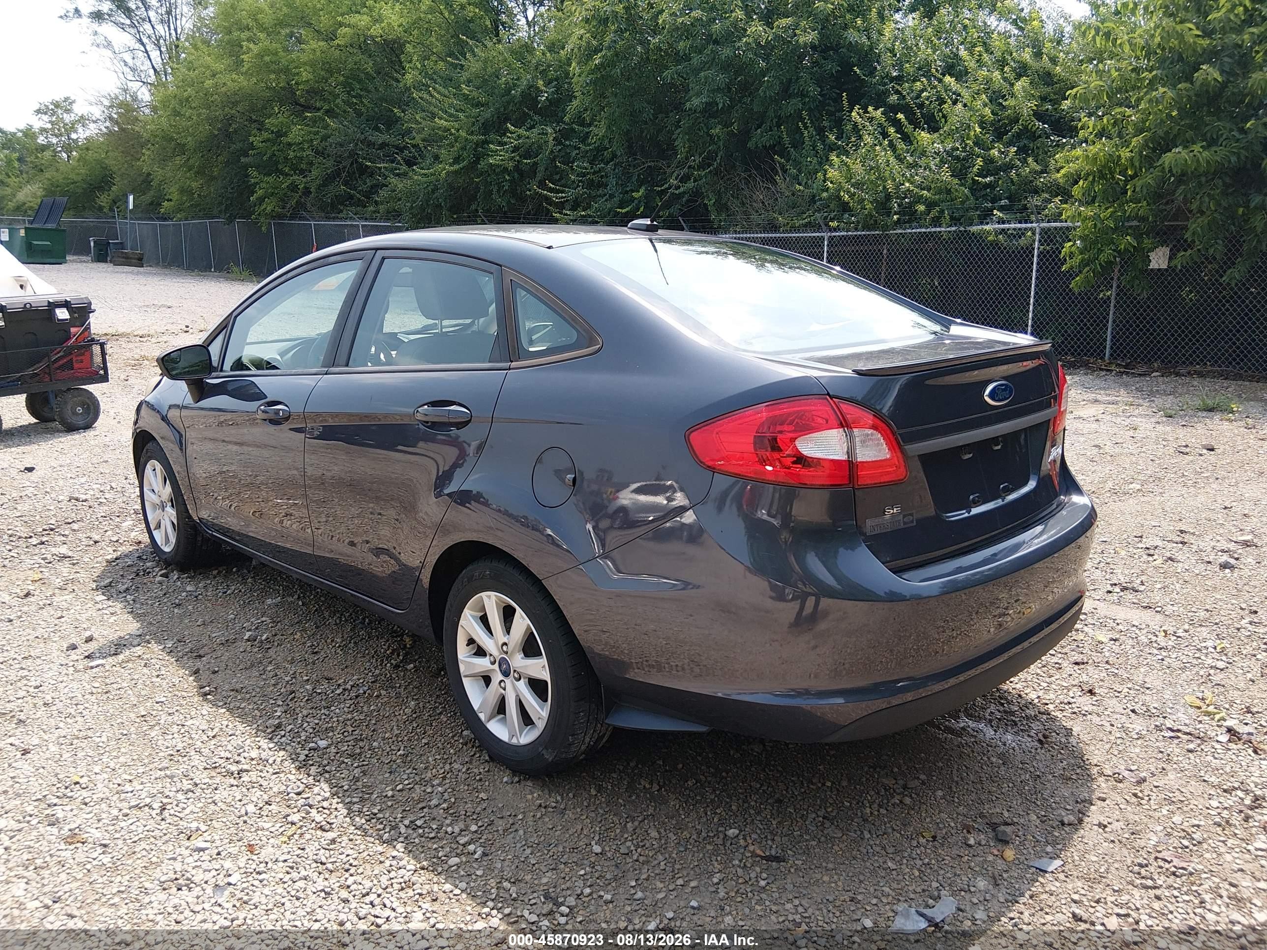 2012 Ford Fiesta Se Синий vin: 3FADP4BJ1CM137417