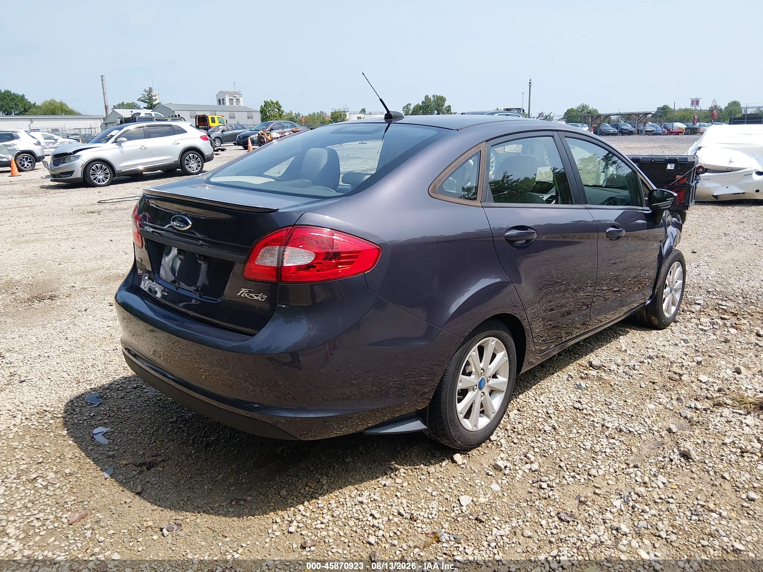 2012 Ford Fiesta Se Синий vin: 3FADP4BJ1CM137417
