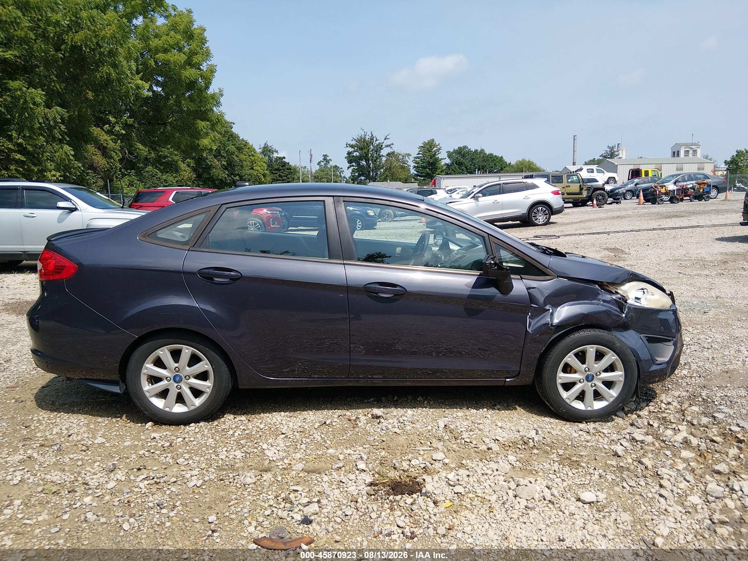 2012 Ford Fiesta Se Синий vin: 3FADP4BJ1CM137417