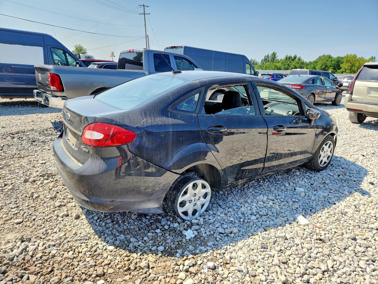 2012 Ford Fiesta Se Black vin: 3FADP4BJ1CM182664