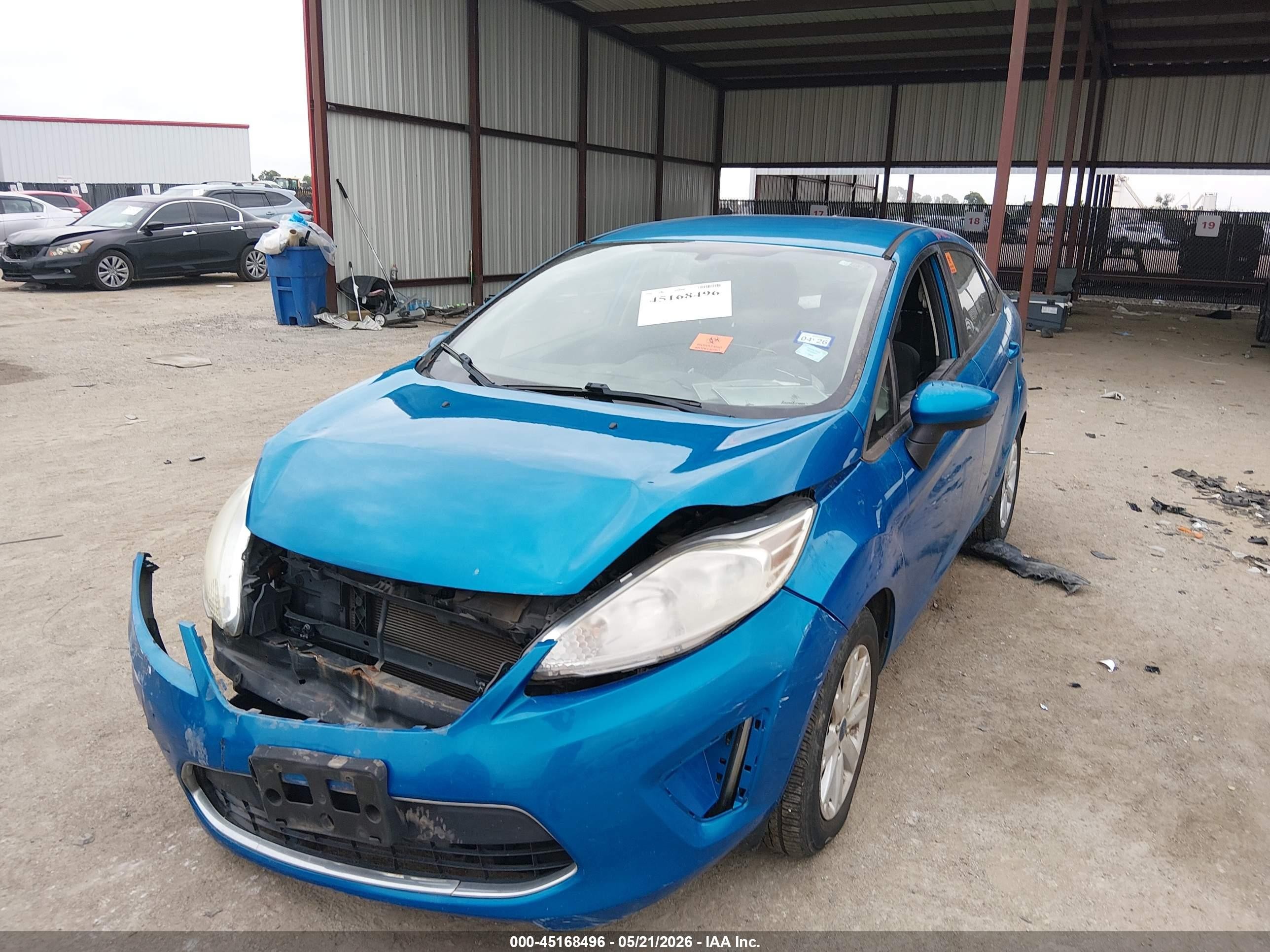 2012 Ford Fiesta Se Blue vin: 3FADP4BJ1CM199044