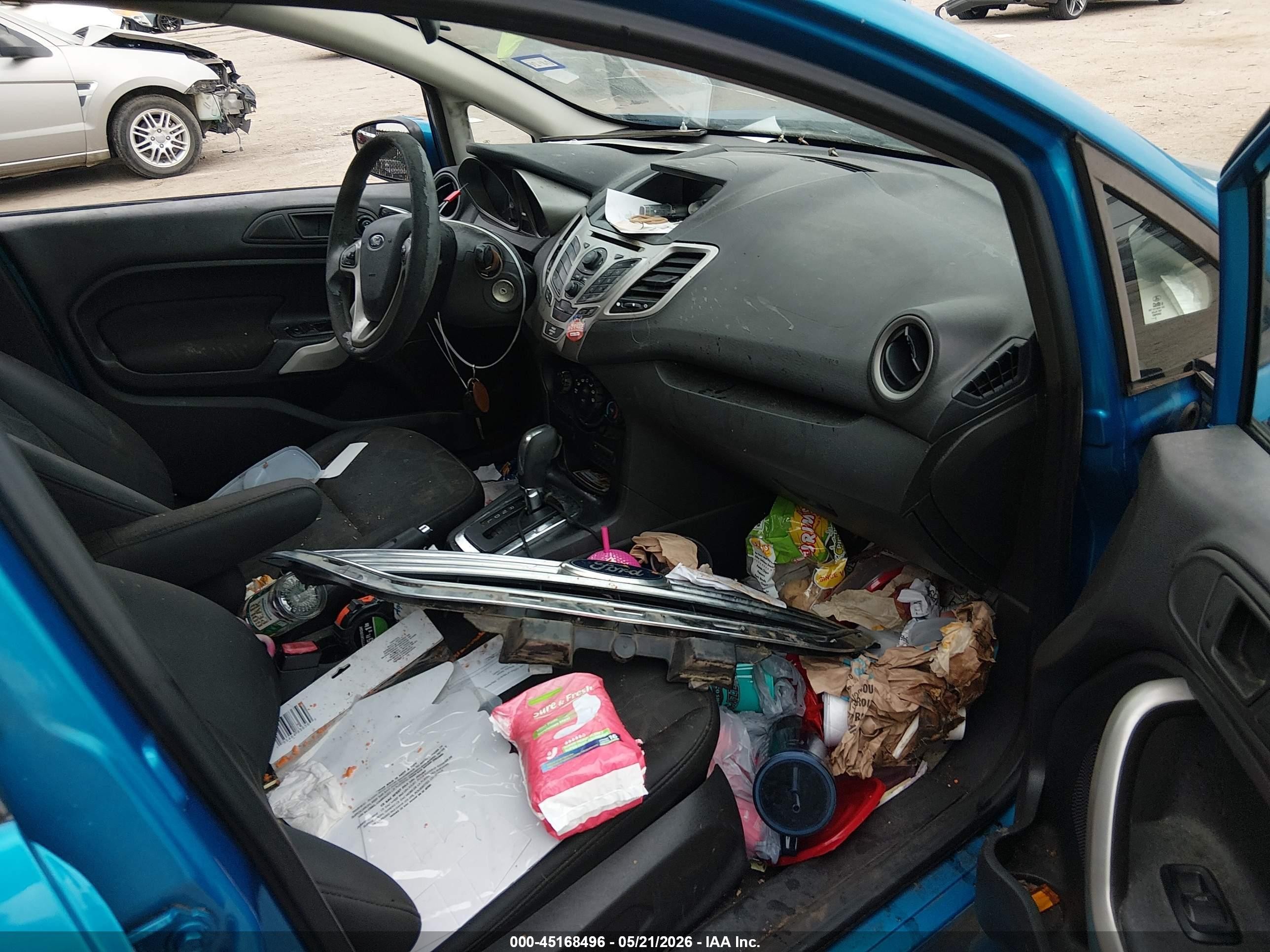 2012 Ford Fiesta Se Blue vin: 3FADP4BJ1CM199044