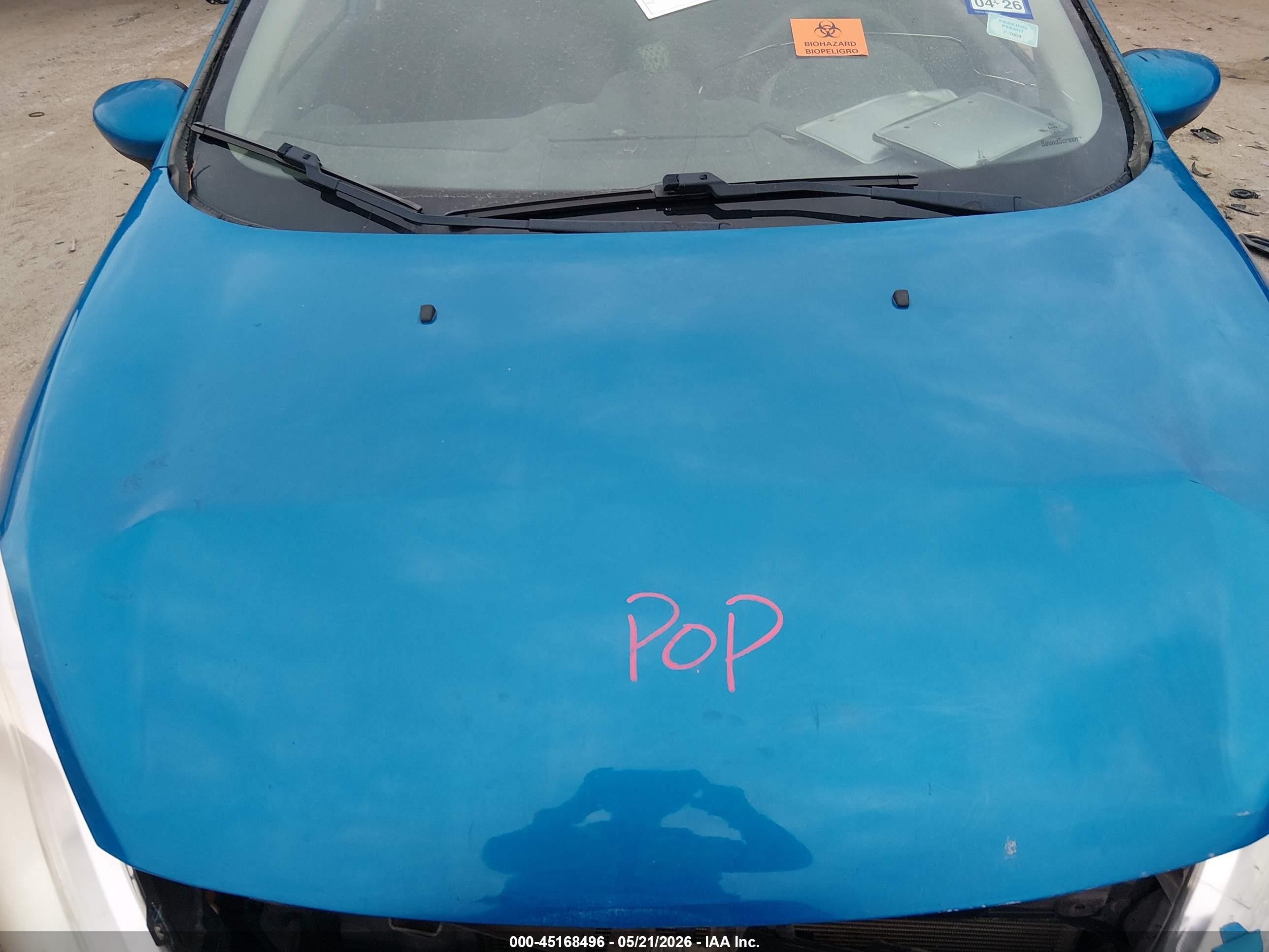 2012 Ford Fiesta Se Blue vin: 3FADP4BJ1CM199044