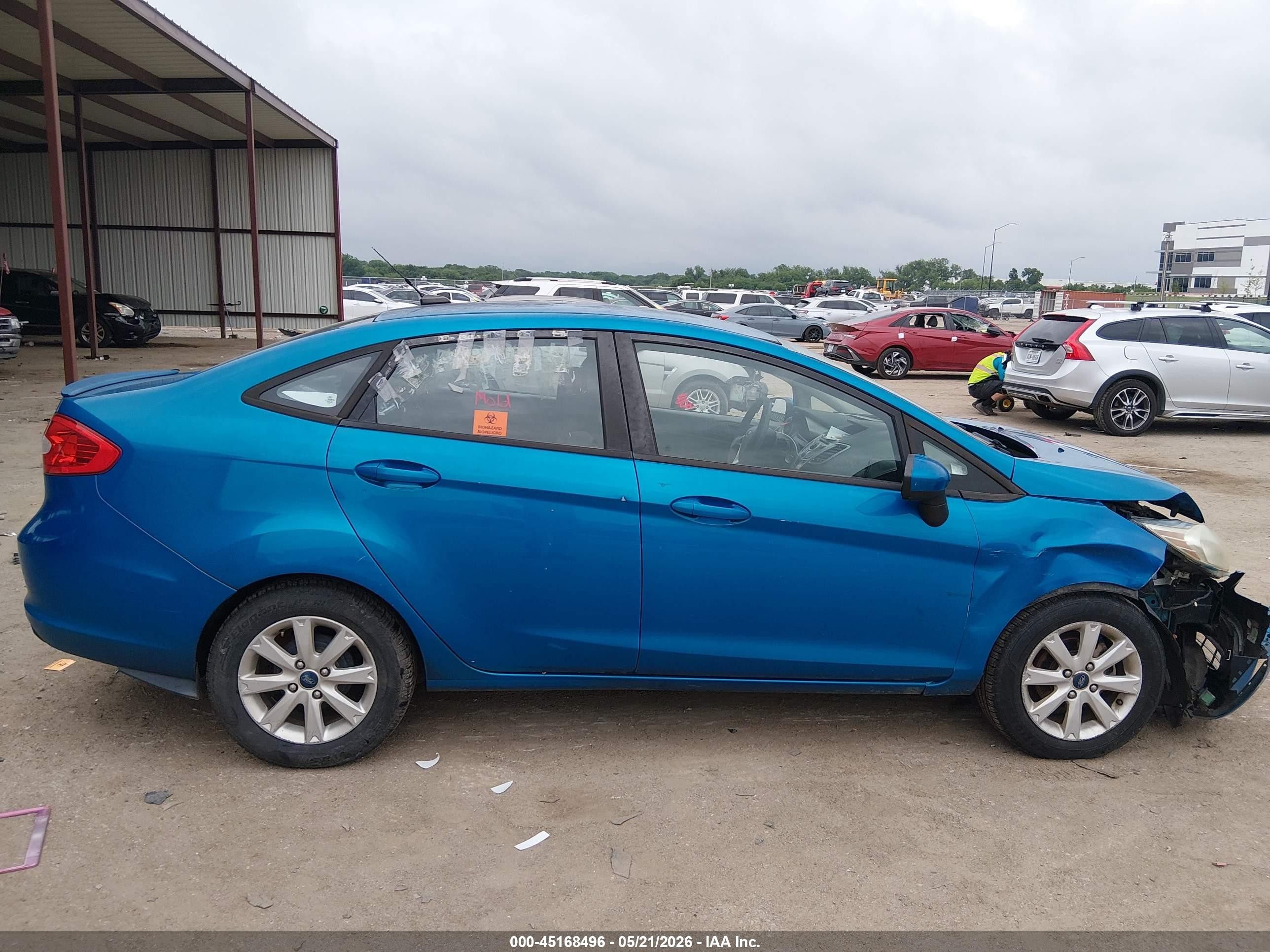 2012 Ford Fiesta Se Blue vin: 3FADP4BJ1CM199044