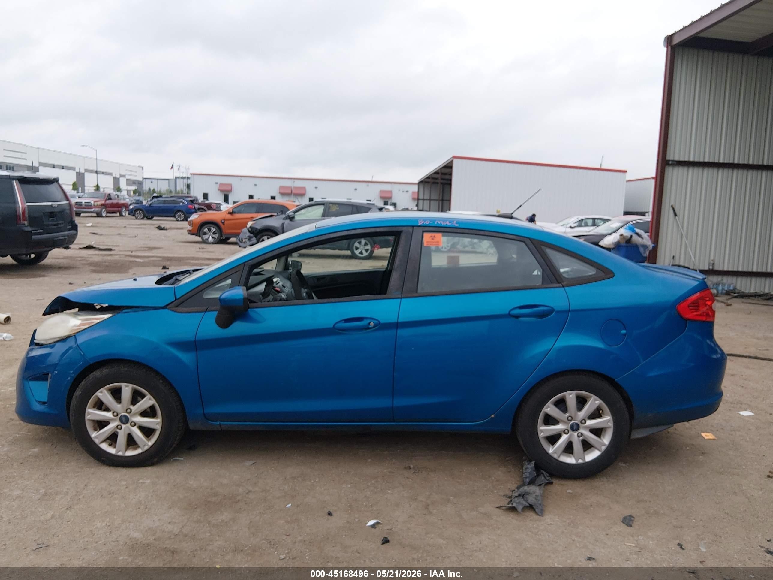 2012 Ford Fiesta Se Blue vin: 3FADP4BJ1CM199044