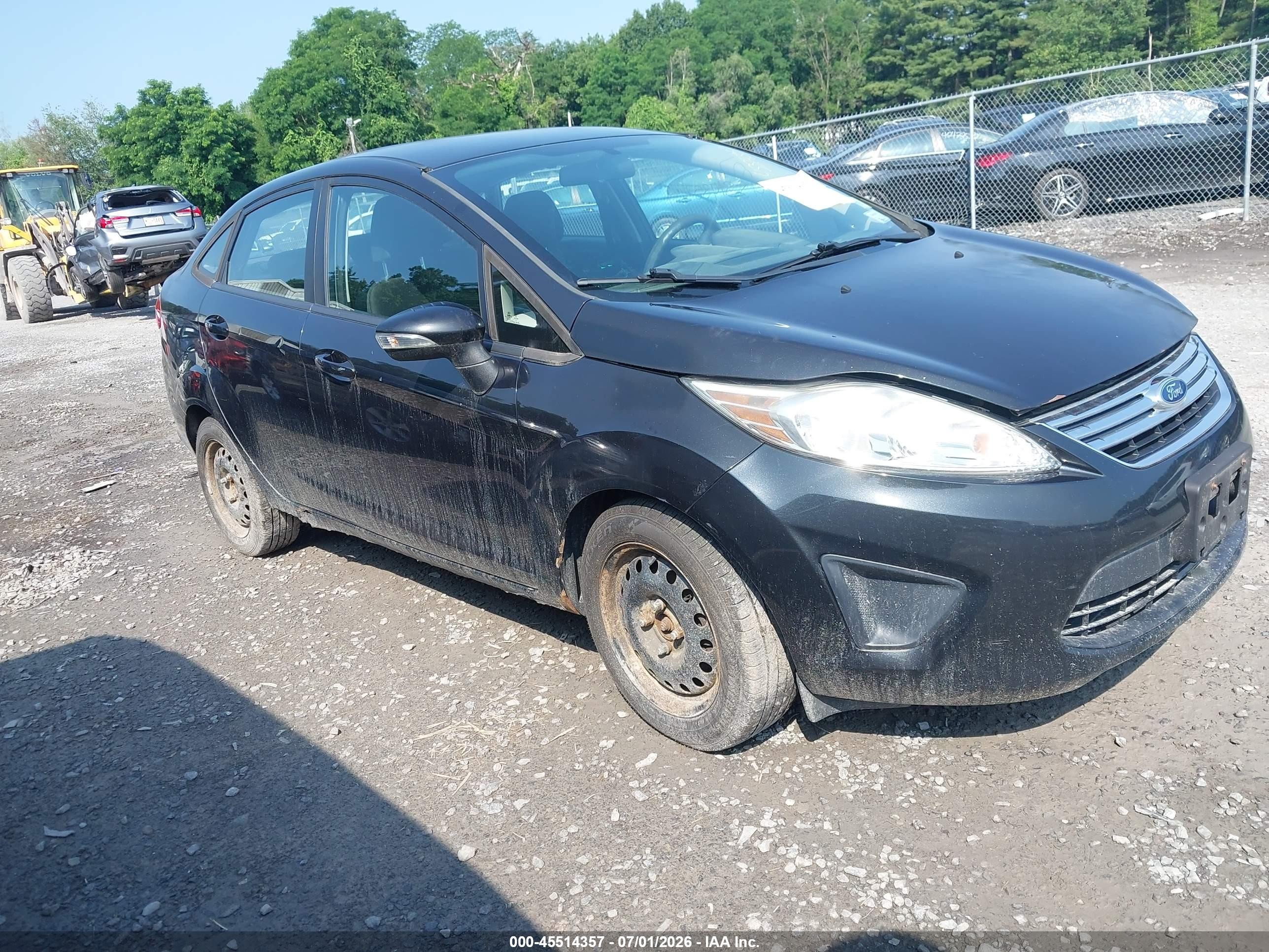 2013 Ford Fiesta Se Black vin: 3FADP4BJ1DM191074