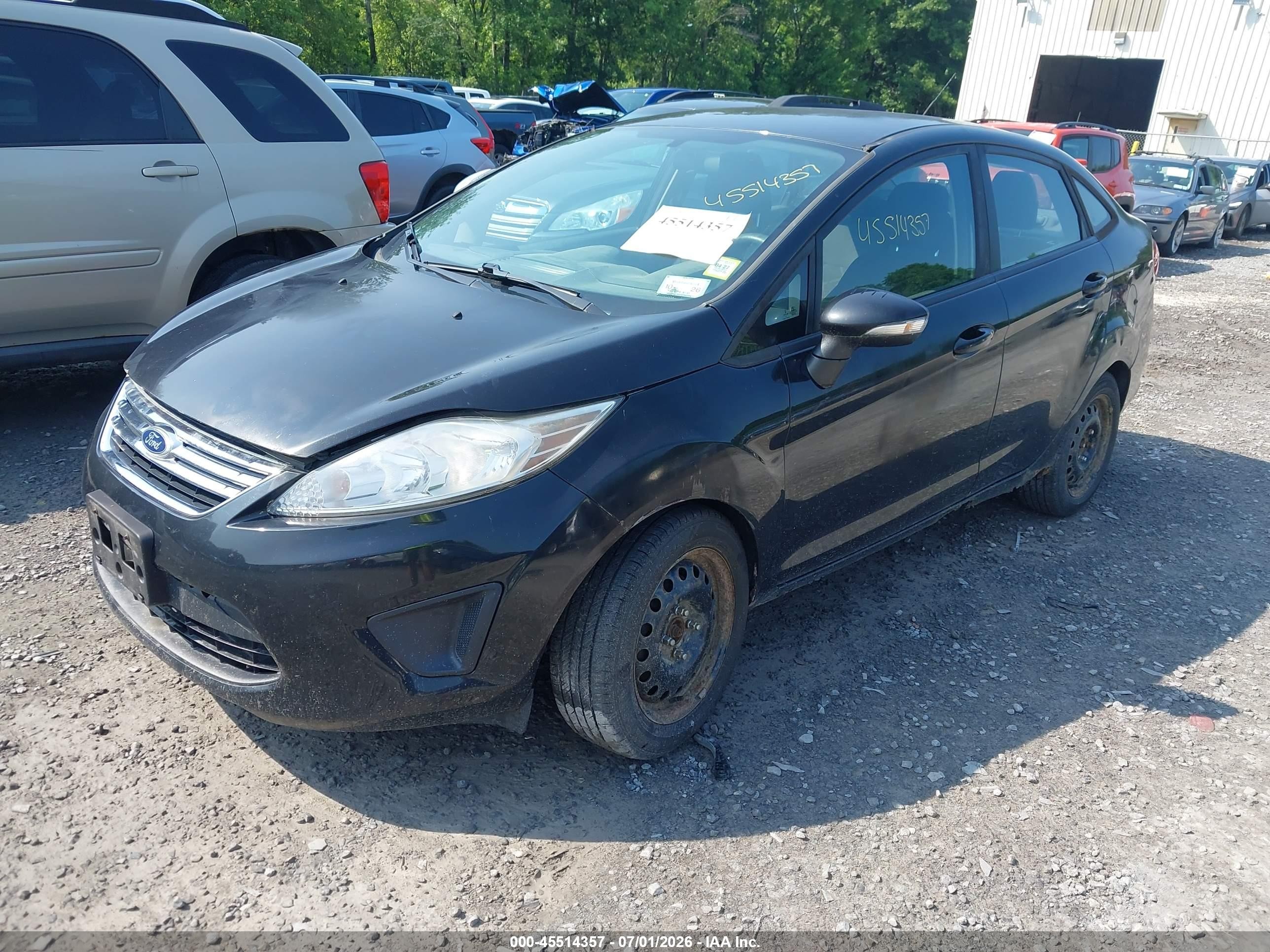 2013 Ford Fiesta Se Black vin: 3FADP4BJ1DM191074