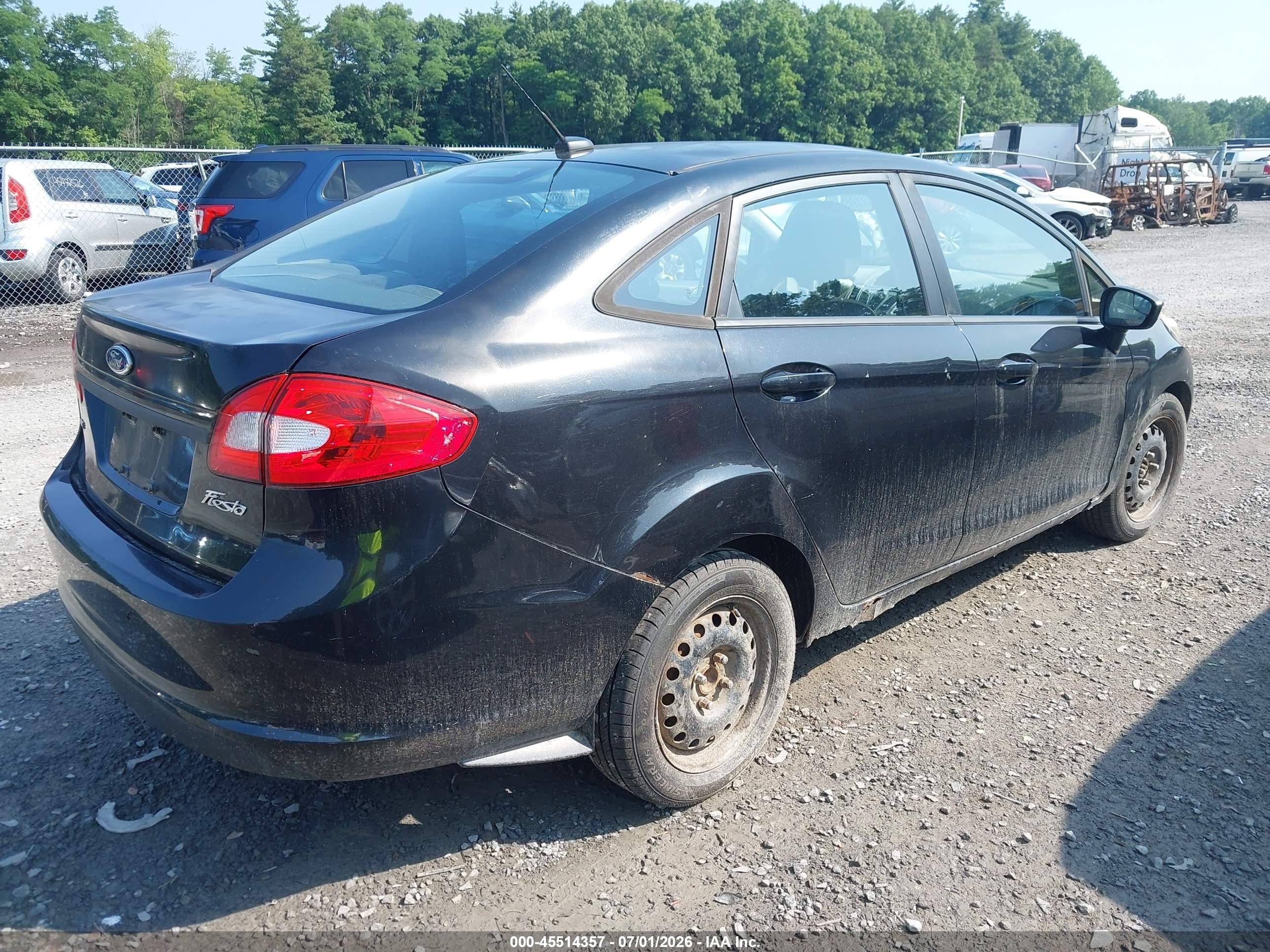 2013 Ford Fiesta Se Black vin: 3FADP4BJ1DM191074