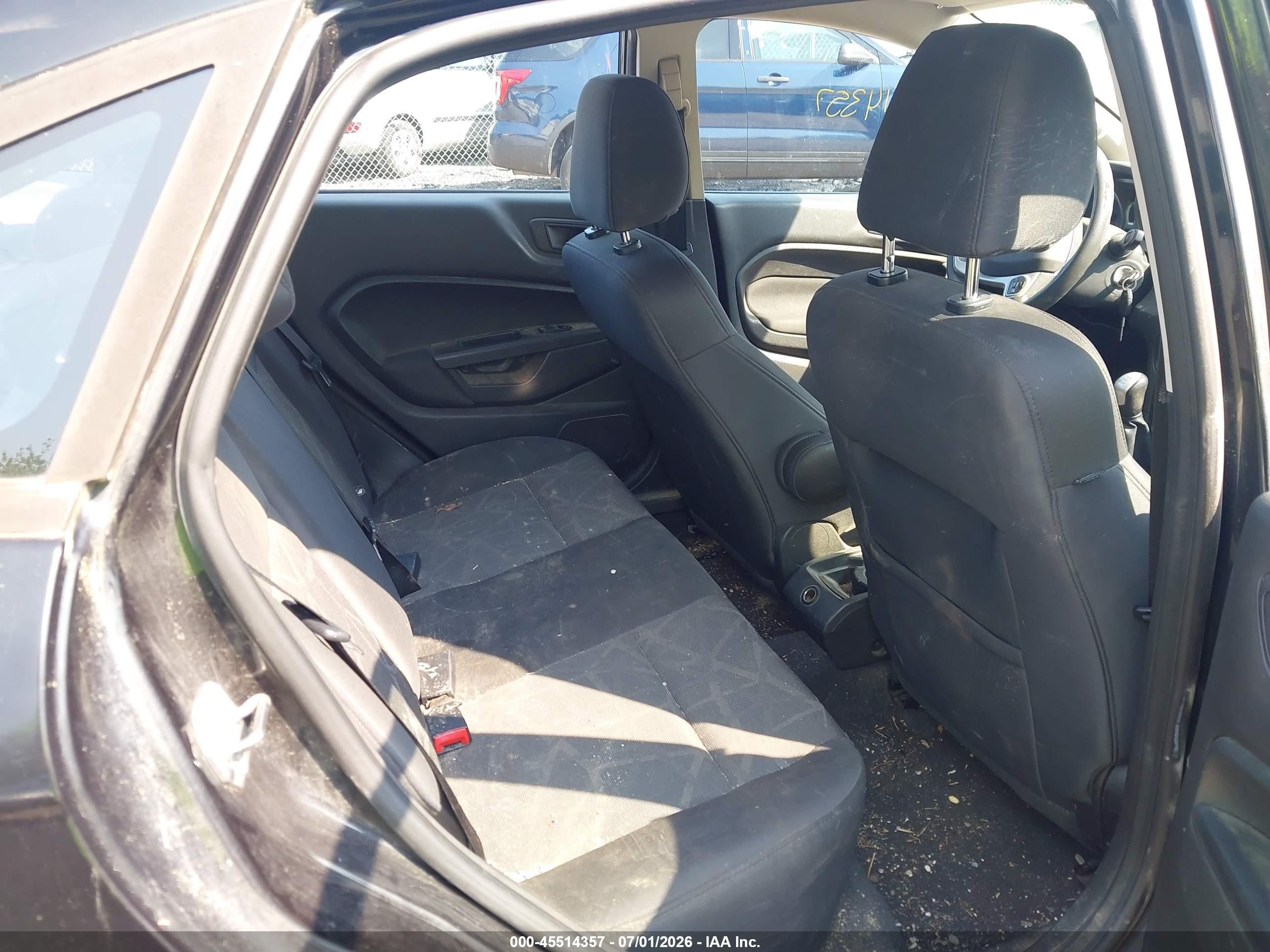 2013 Ford Fiesta Se Black vin: 3FADP4BJ1DM191074
