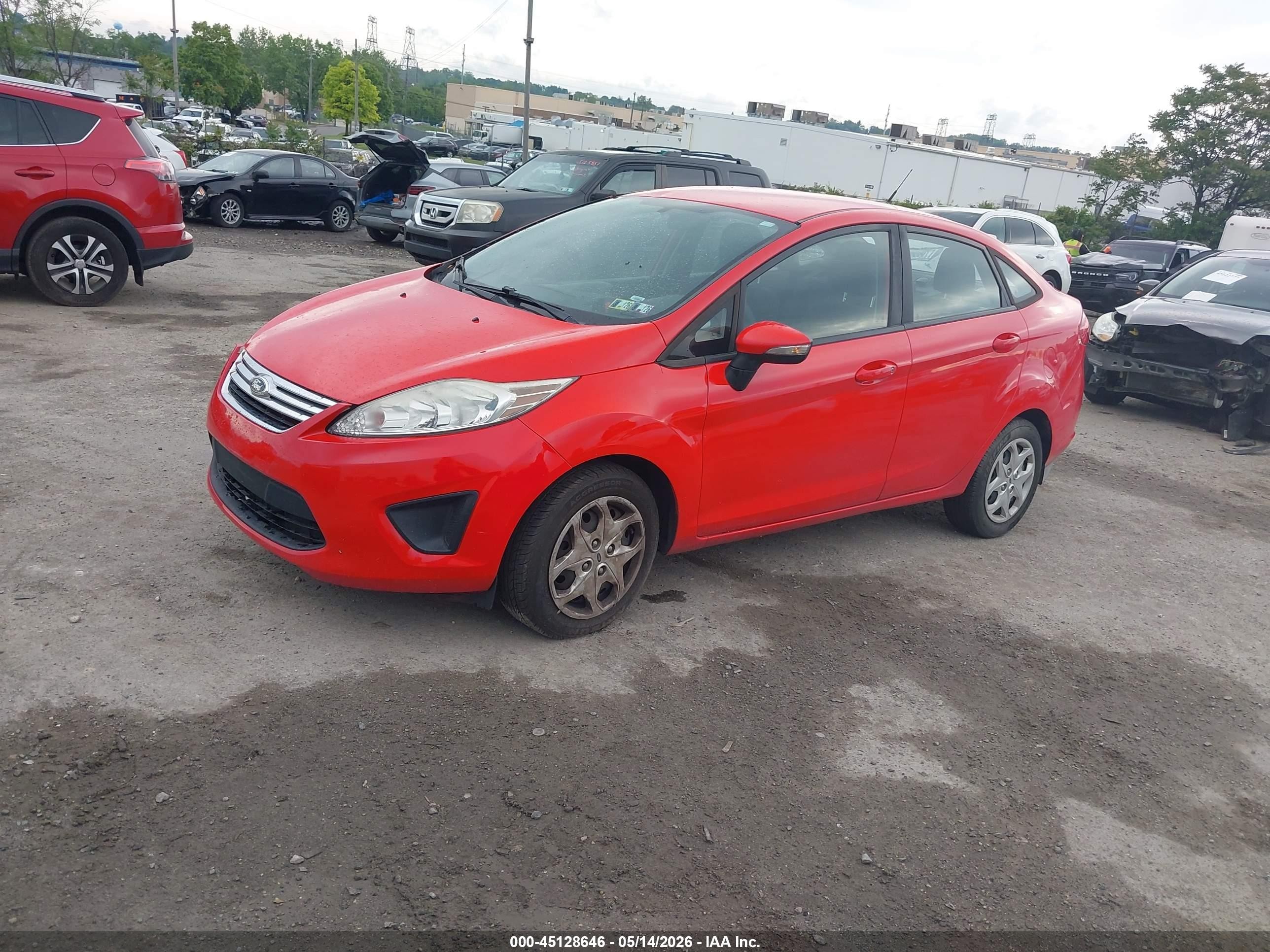 2013 Ford Fiesta Se Red vin: 3FADP4BJ1DM191415