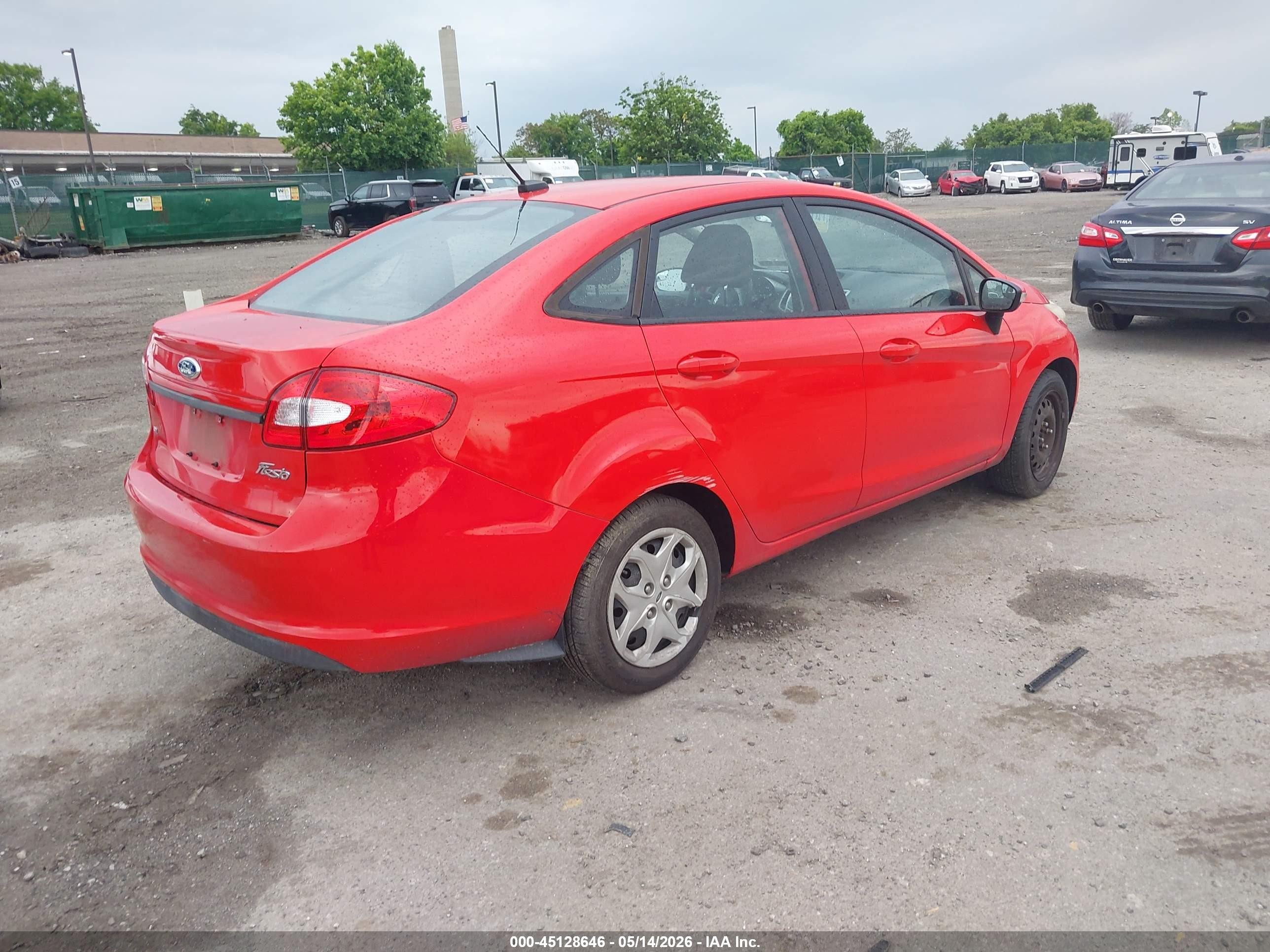 2013 Ford Fiesta Se Red vin: 3FADP4BJ1DM191415