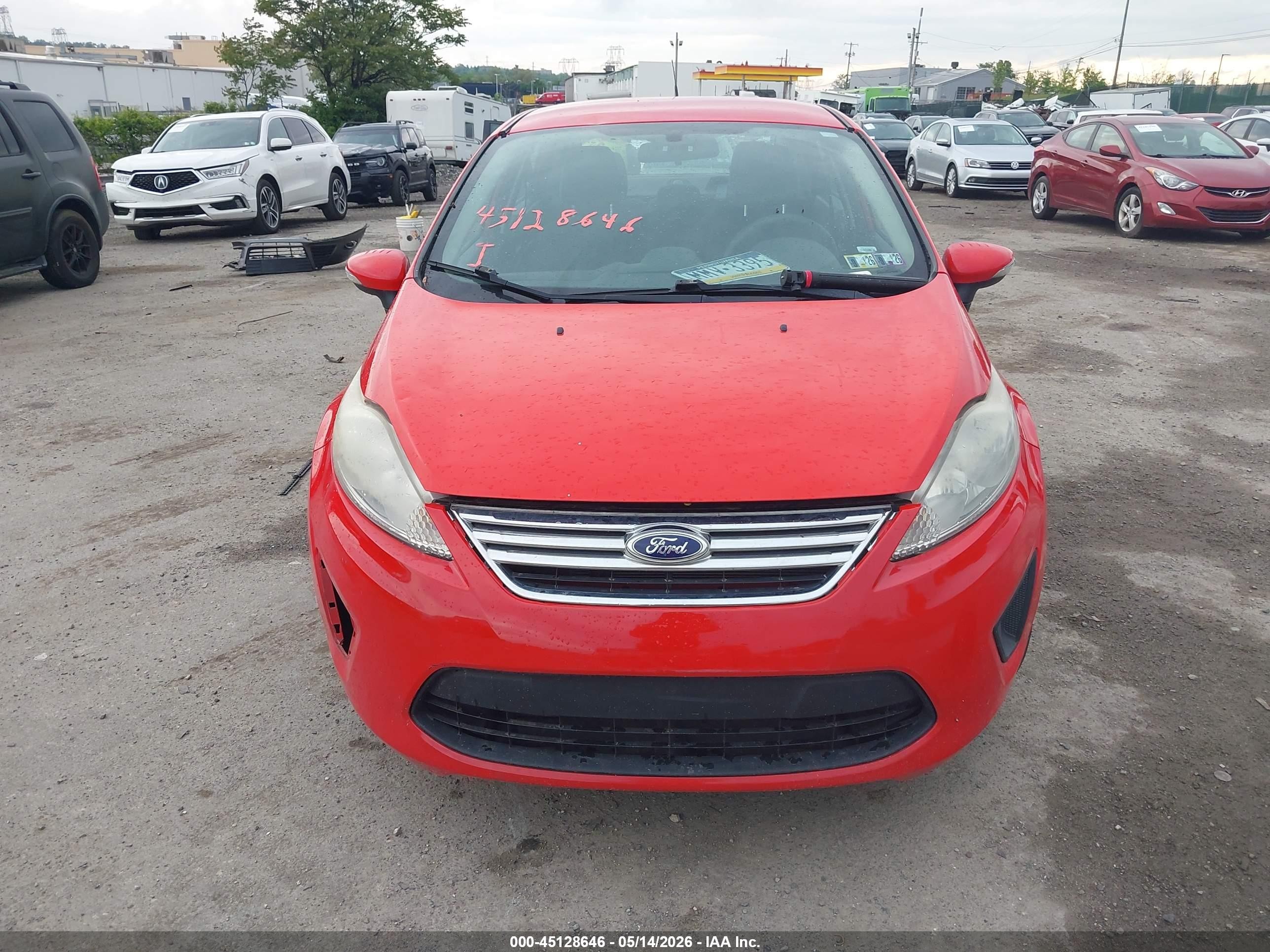 2013 Ford Fiesta Se Red vin: 3FADP4BJ1DM191415