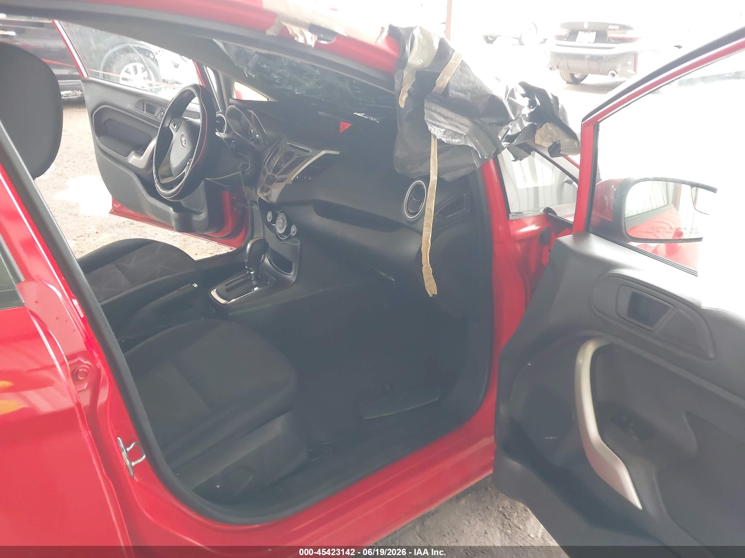 2013 Ford Fiesta Se Red vin: 3FADP4BJ1DM194217