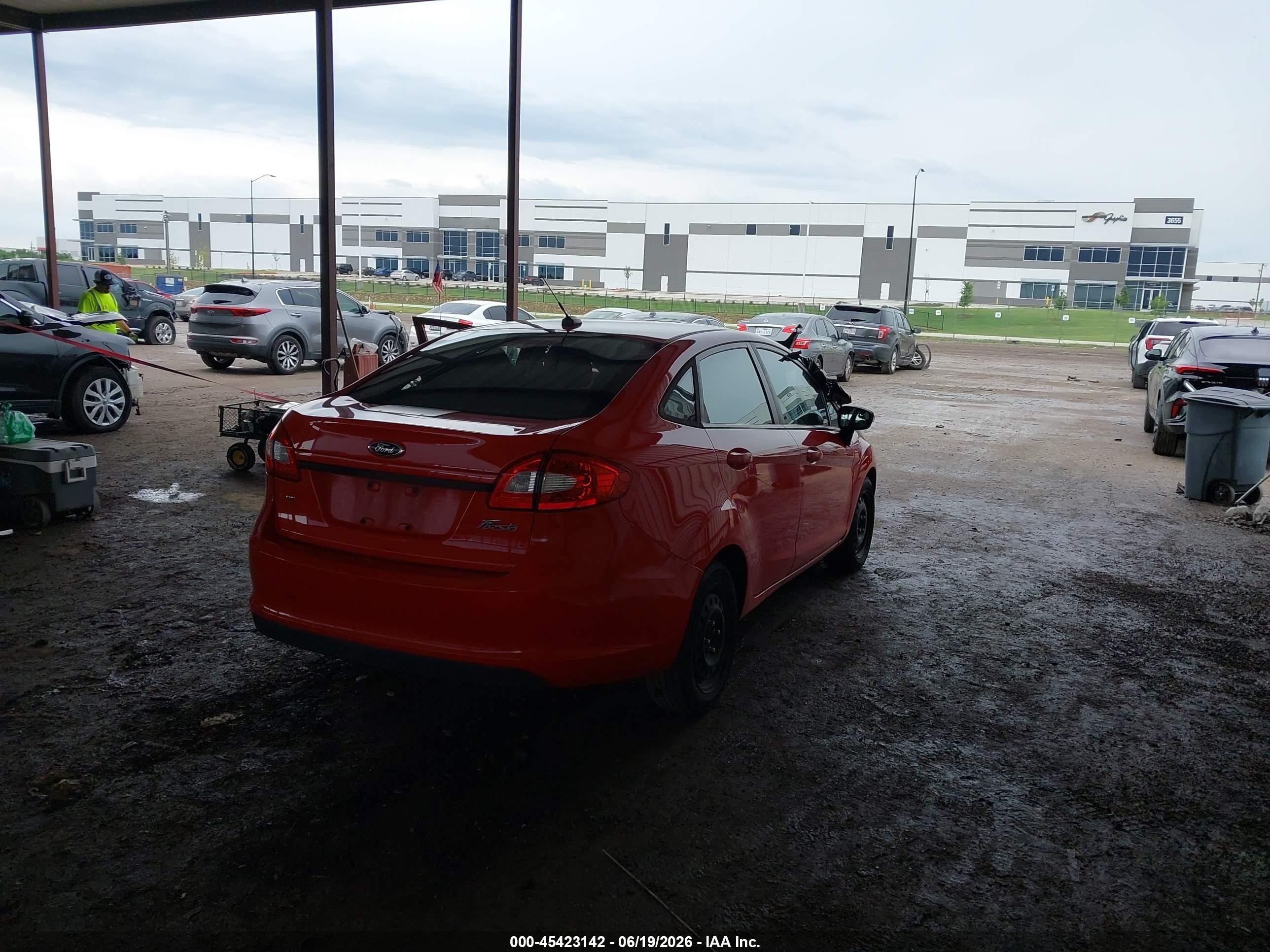 2013 Ford Fiesta Se Red vin: 3FADP4BJ1DM194217