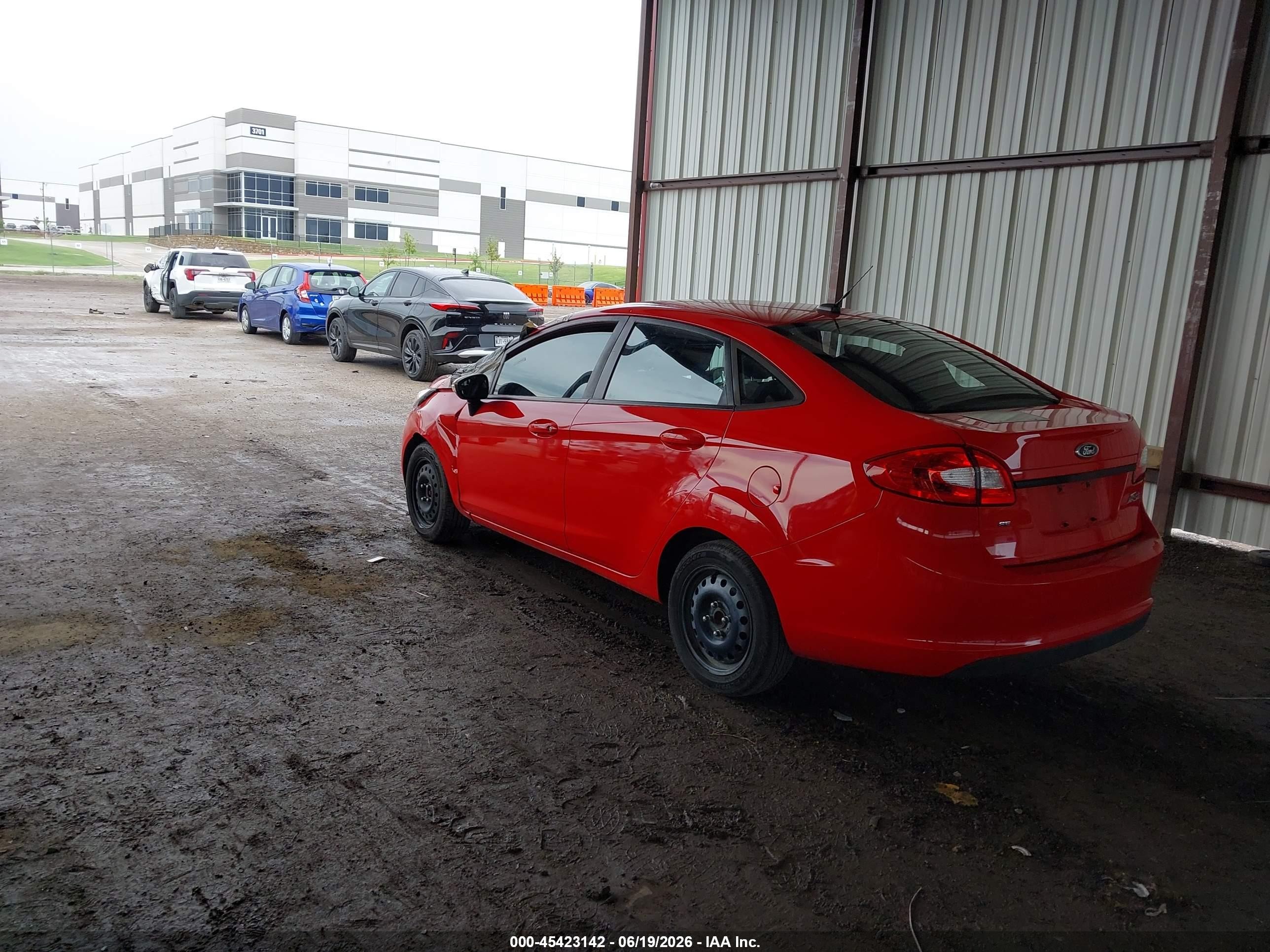 2013 Ford Fiesta Se Red vin: 3FADP4BJ1DM194217