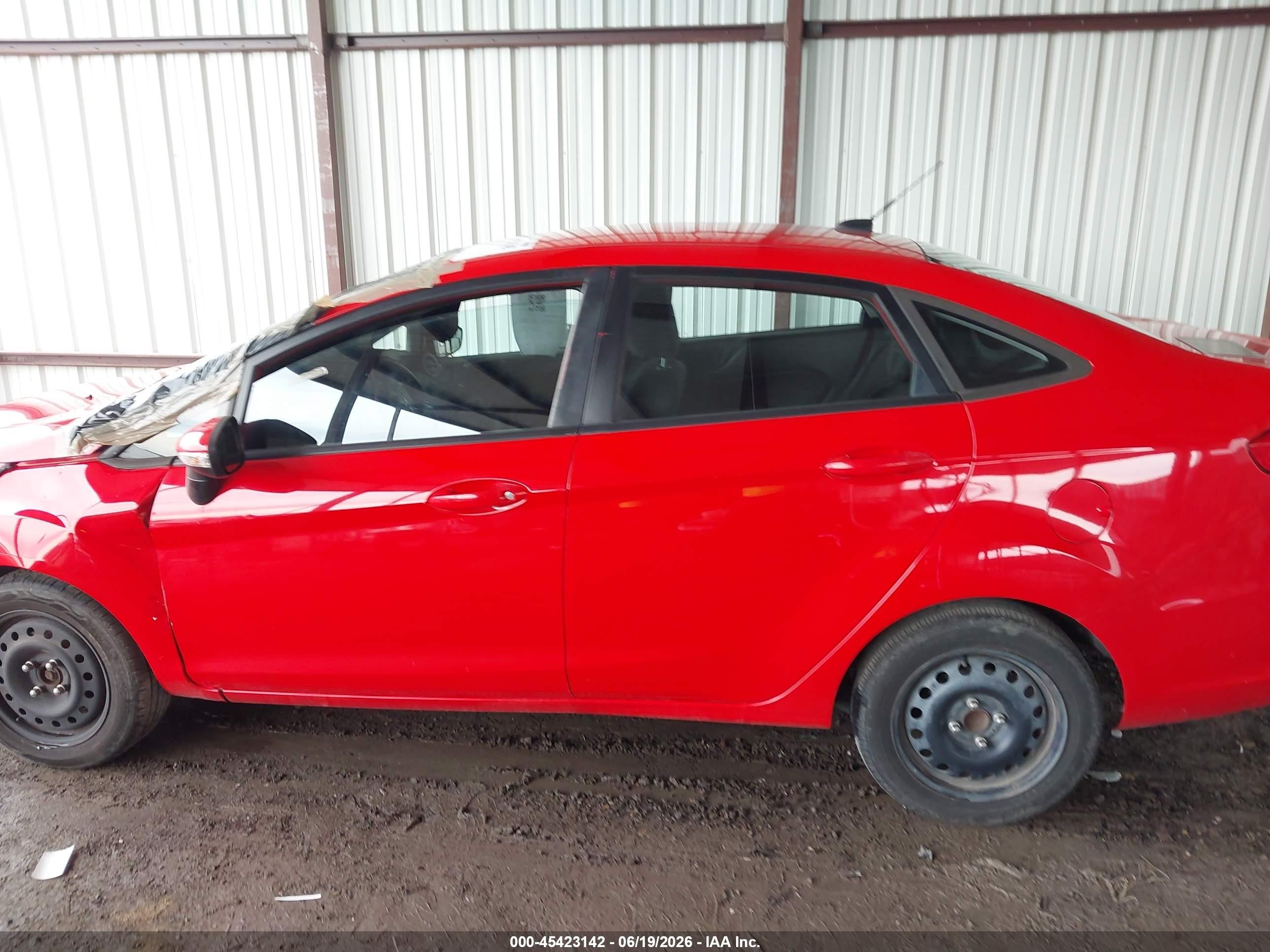 2013 Ford Fiesta Se Red vin: 3FADP4BJ1DM194217