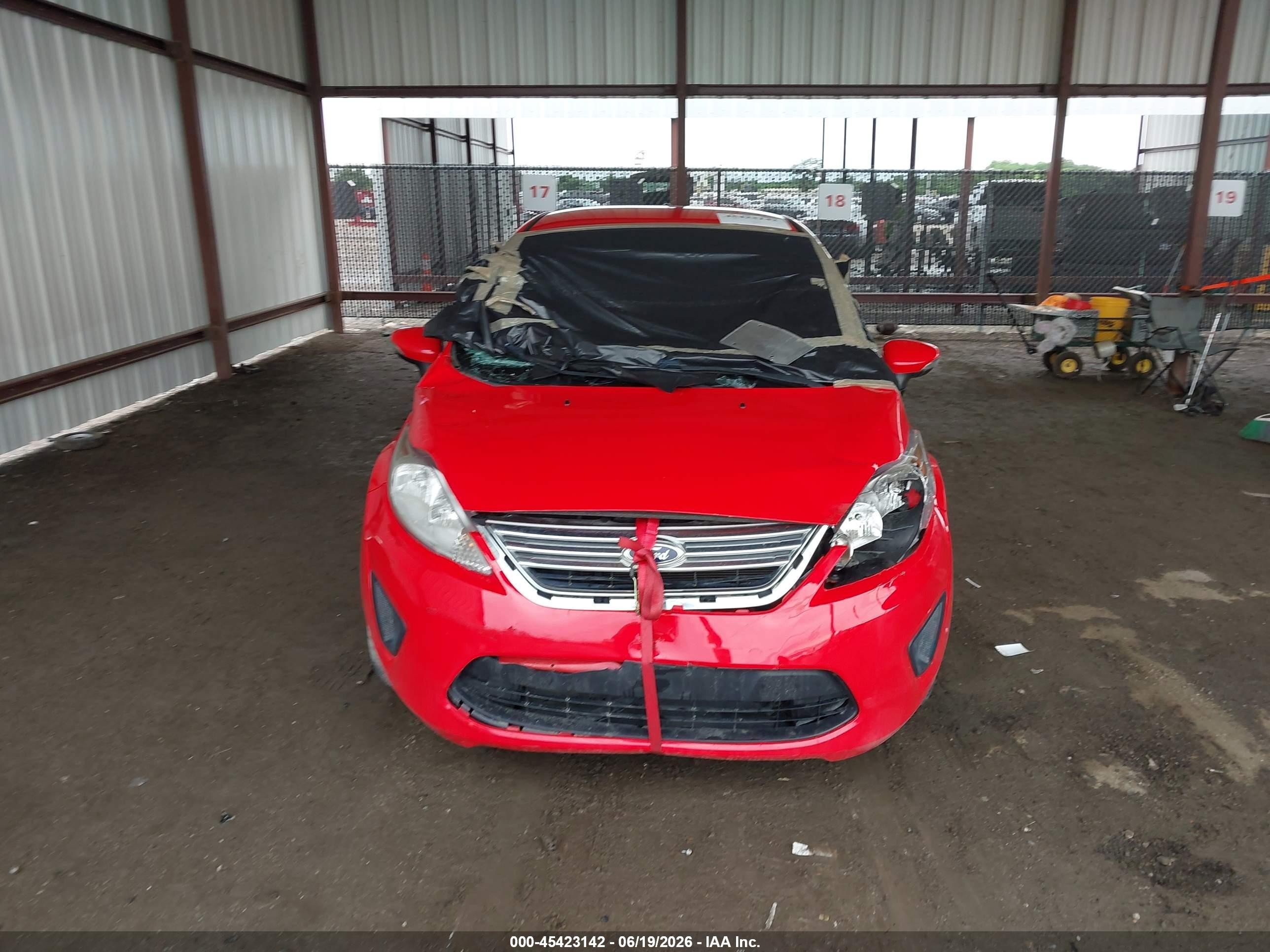 2013 Ford Fiesta Se Red vin: 3FADP4BJ1DM194217