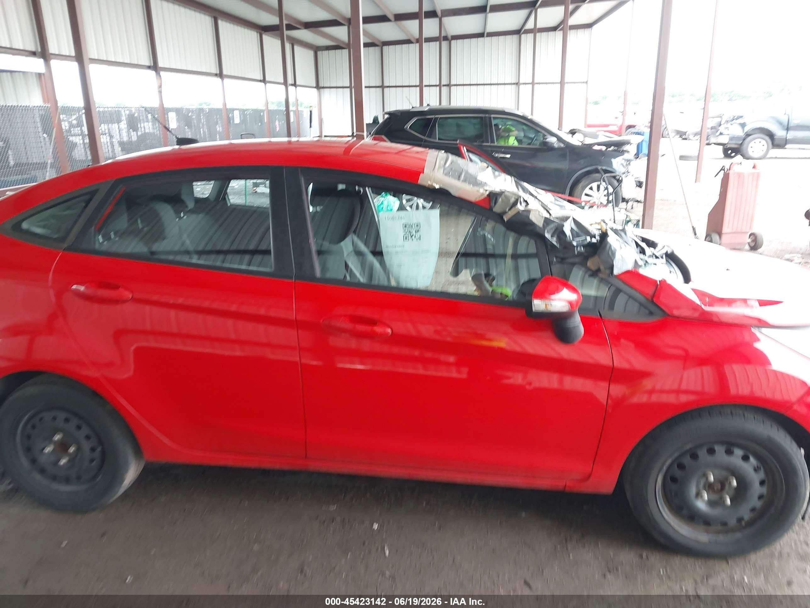 2013 Ford Fiesta Se Red vin: 3FADP4BJ1DM194217