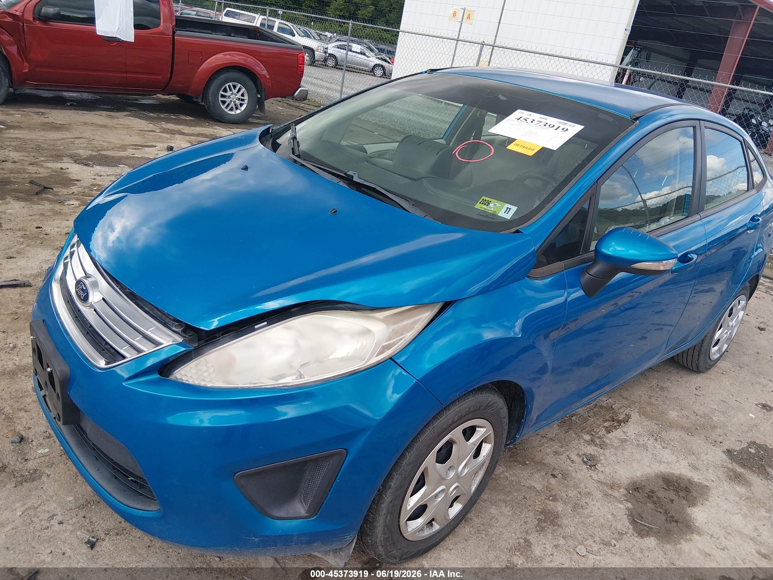 2013 Ford Fiesta Se Blue vin: 3FADP4BJ1DM199482