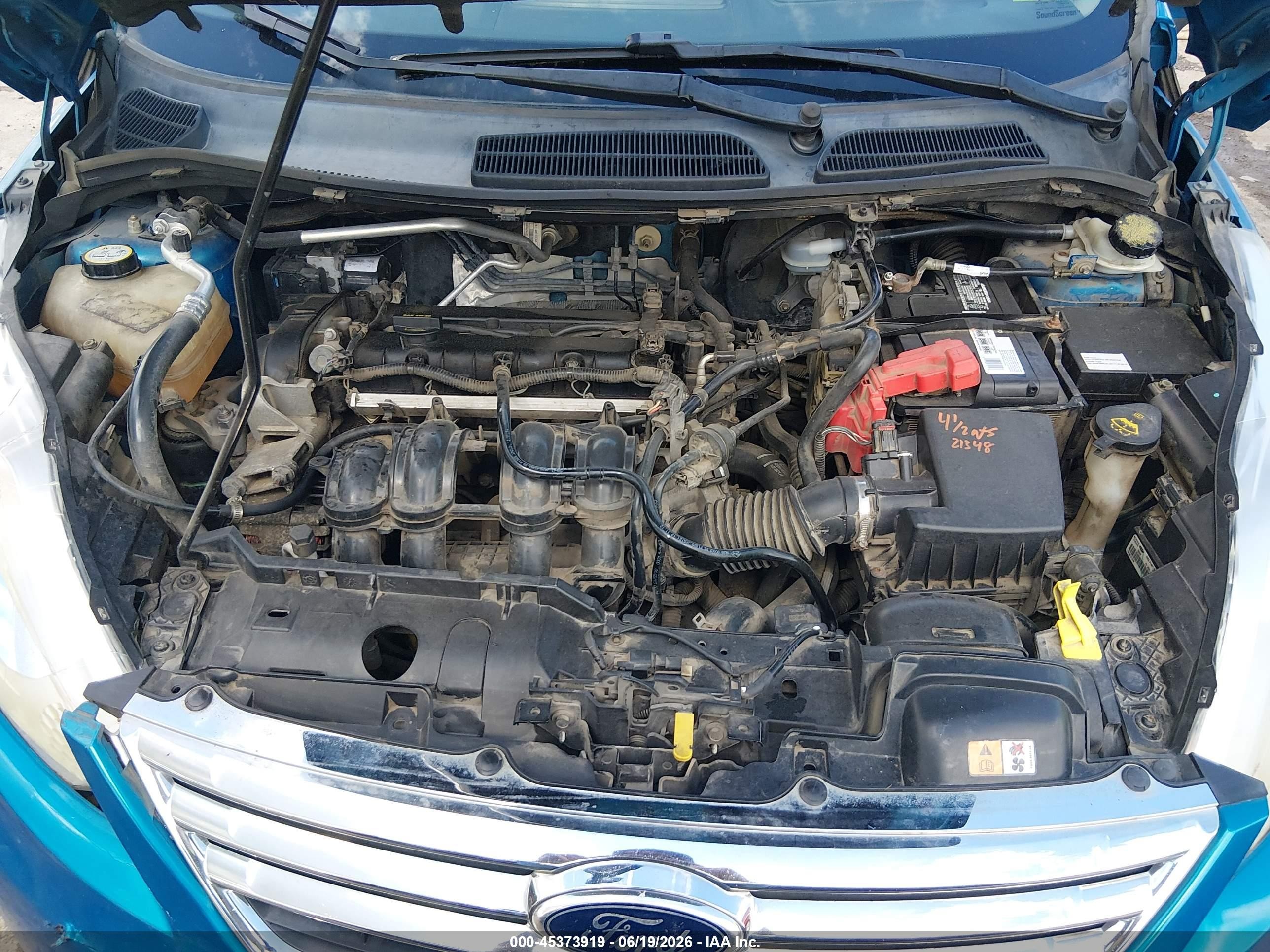 2013 Ford Fiesta Se Blue vin: 3FADP4BJ1DM199482