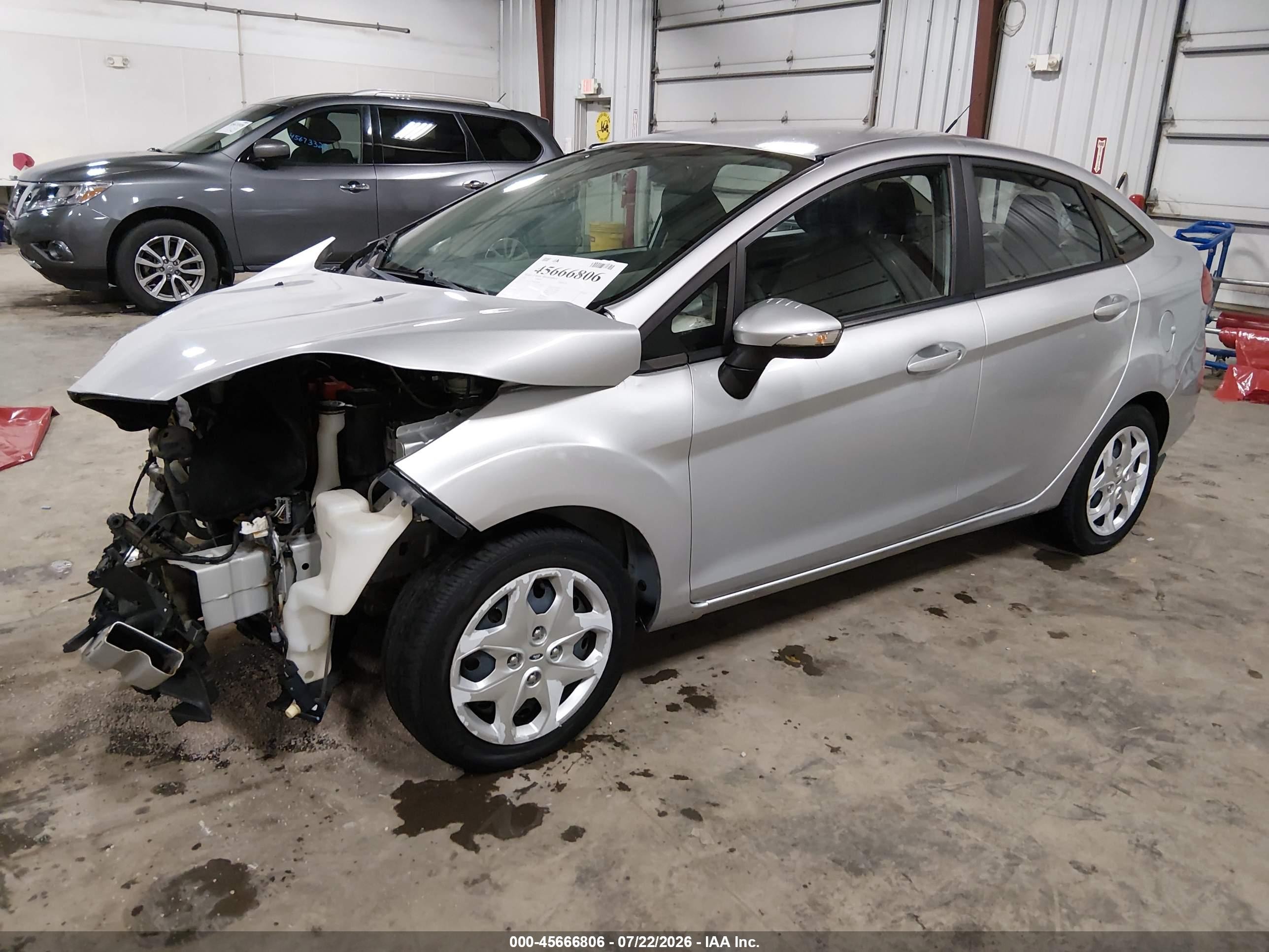 2013 Ford Fiesta Se Silver vin: 3FADP4BJ1DM205863