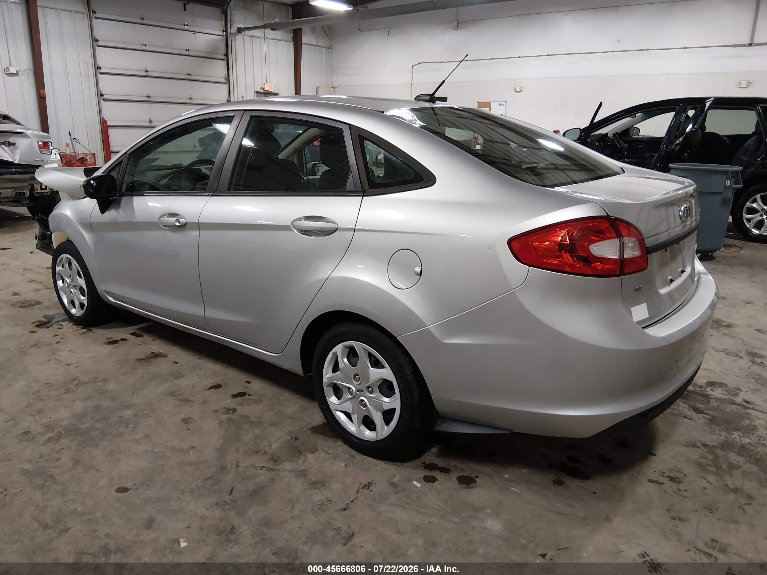 2013 Ford Fiesta Se Silver vin: 3FADP4BJ1DM205863