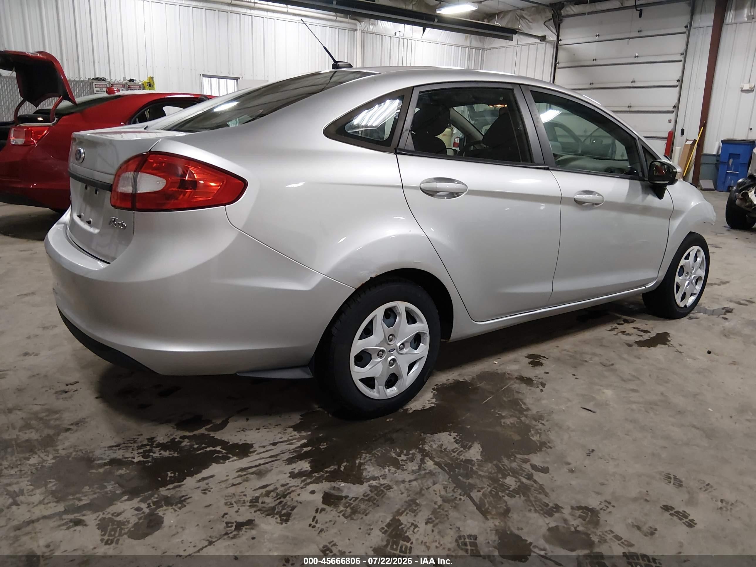 2013 Ford Fiesta Se Silver vin: 3FADP4BJ1DM205863