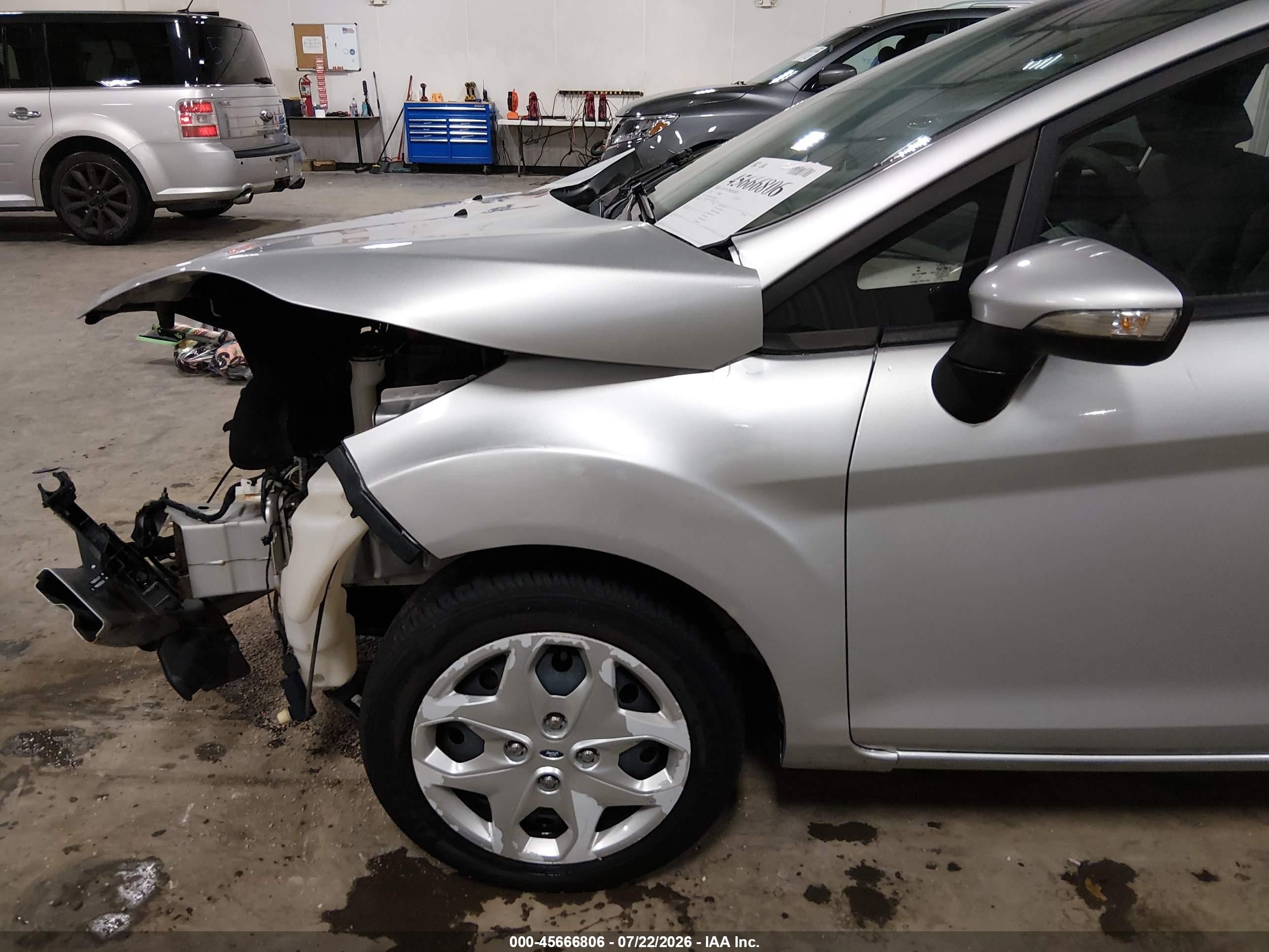 2013 Ford Fiesta Se Silver vin: 3FADP4BJ1DM205863