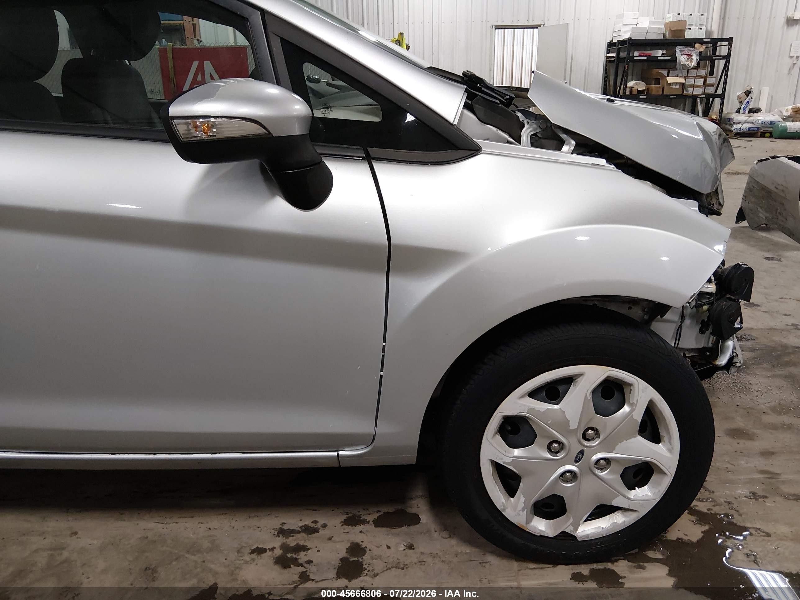 2013 Ford Fiesta Se Silver vin: 3FADP4BJ1DM205863